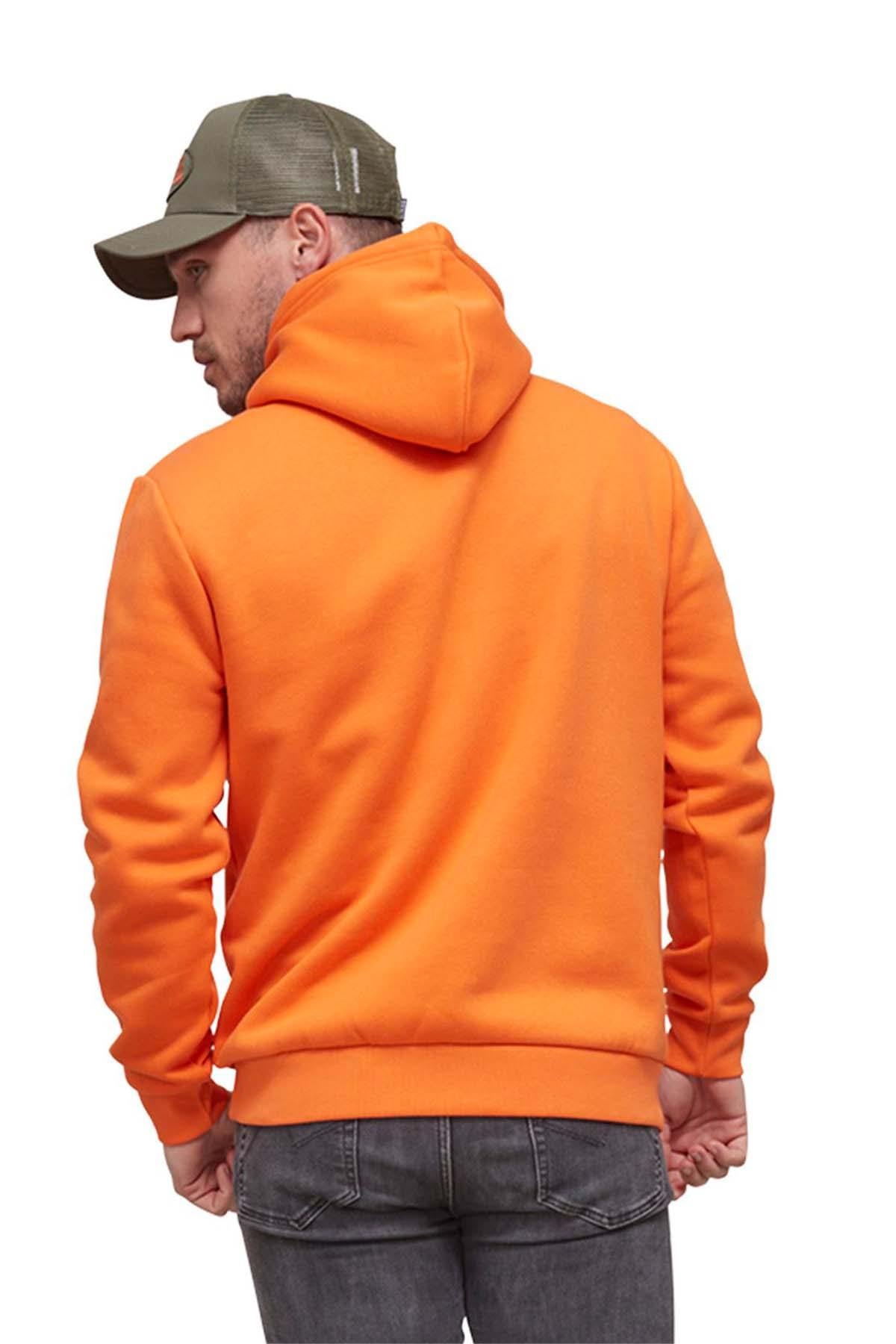 Men's orange hoodie - Image n°4