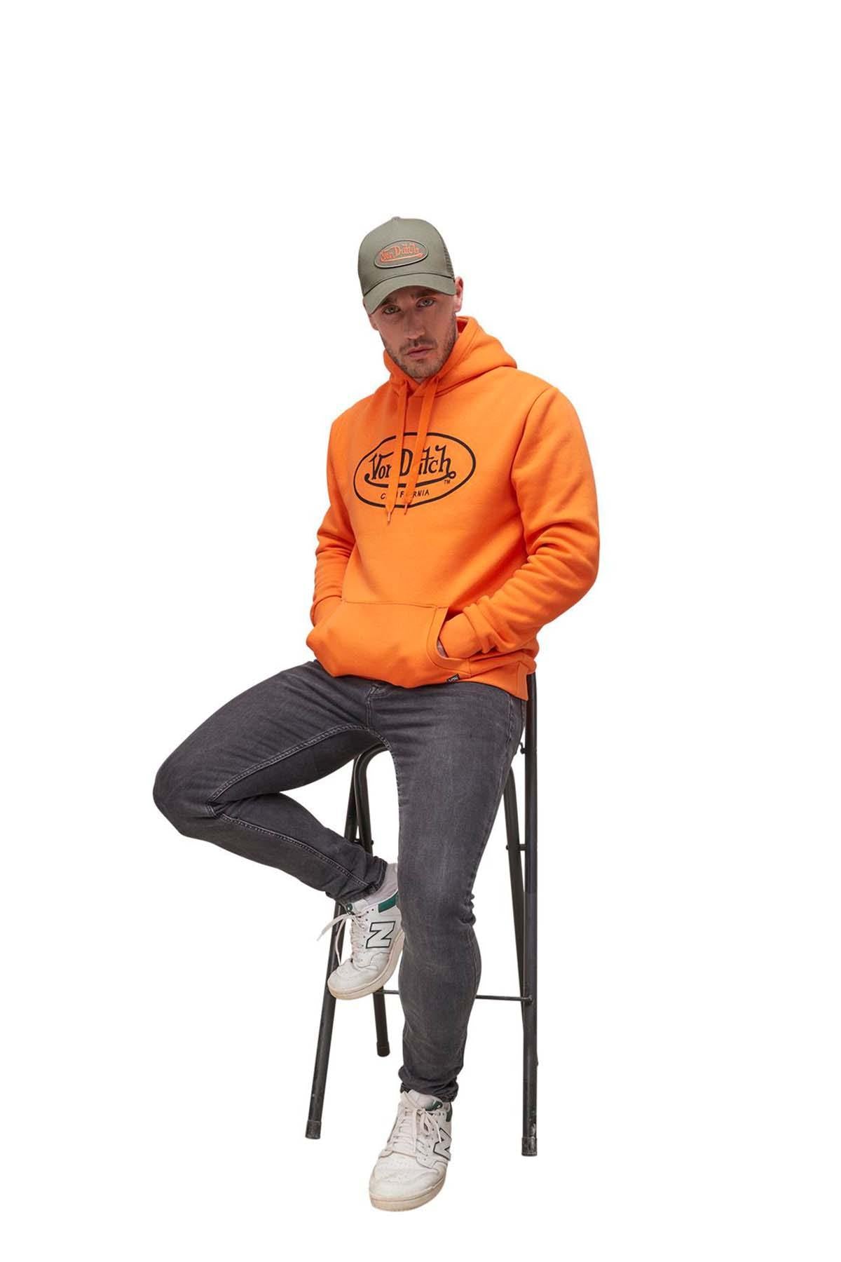 Men's orange hoodie - Image n°2