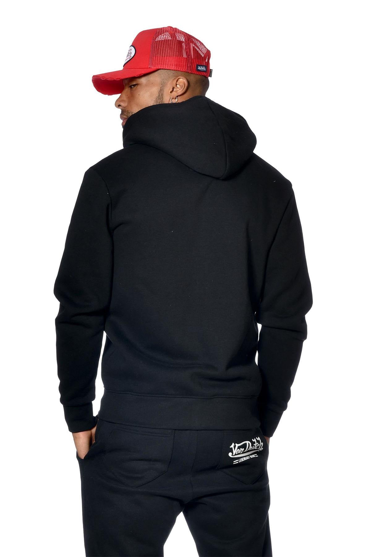 Black zipped hoodie - Image n°4