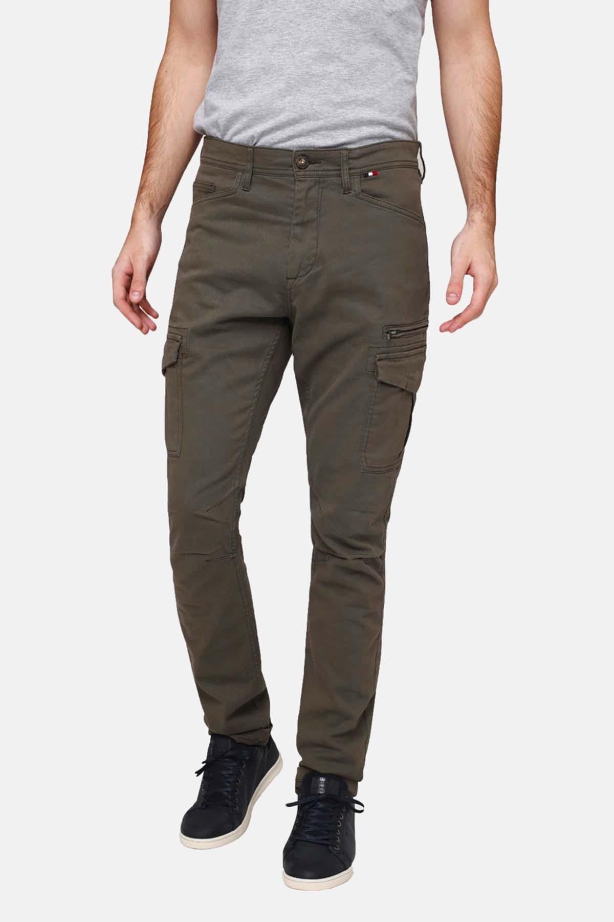 Men's khaki cargo pants - Image n°3