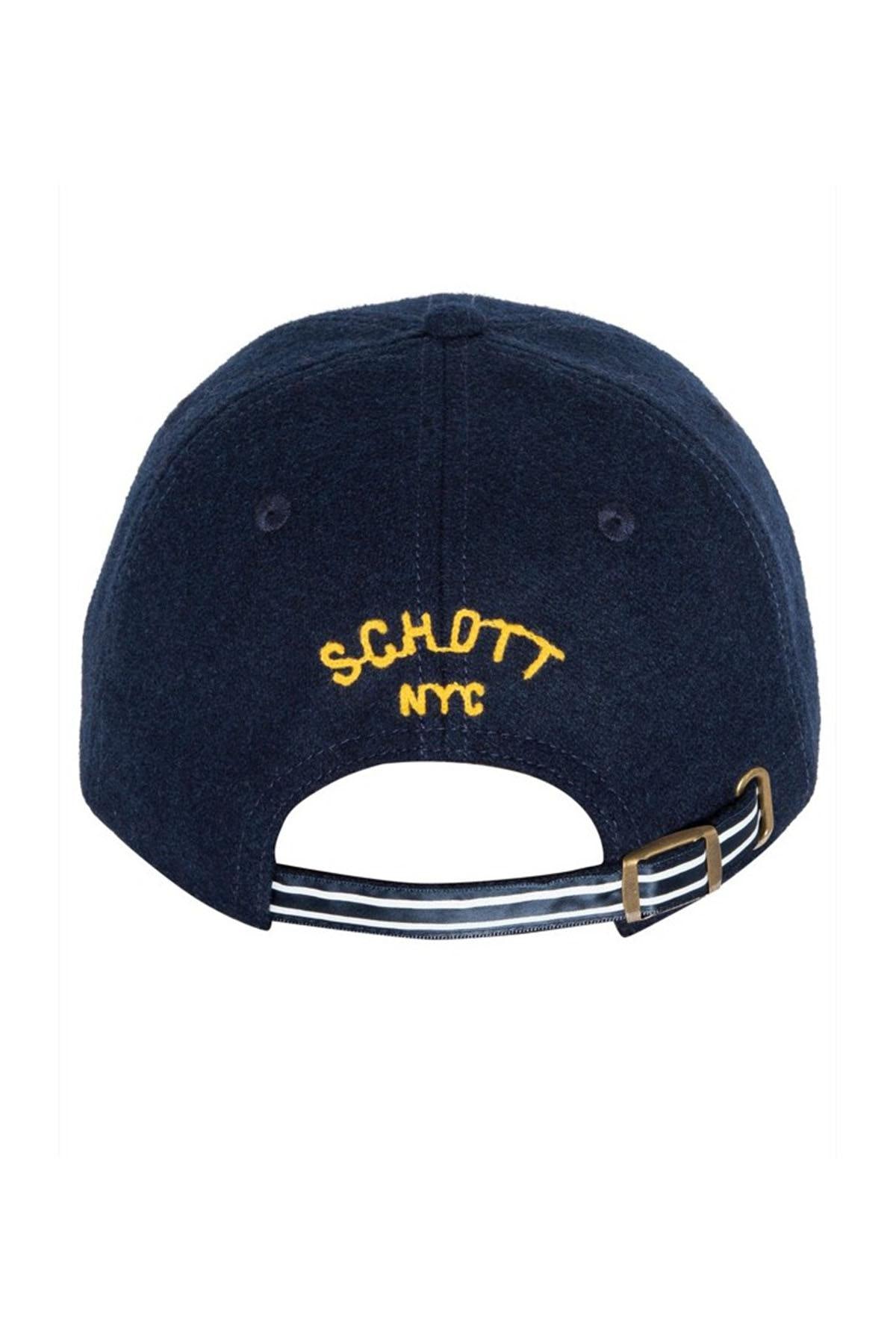 Men's navy blue yellow cap - Image n°2