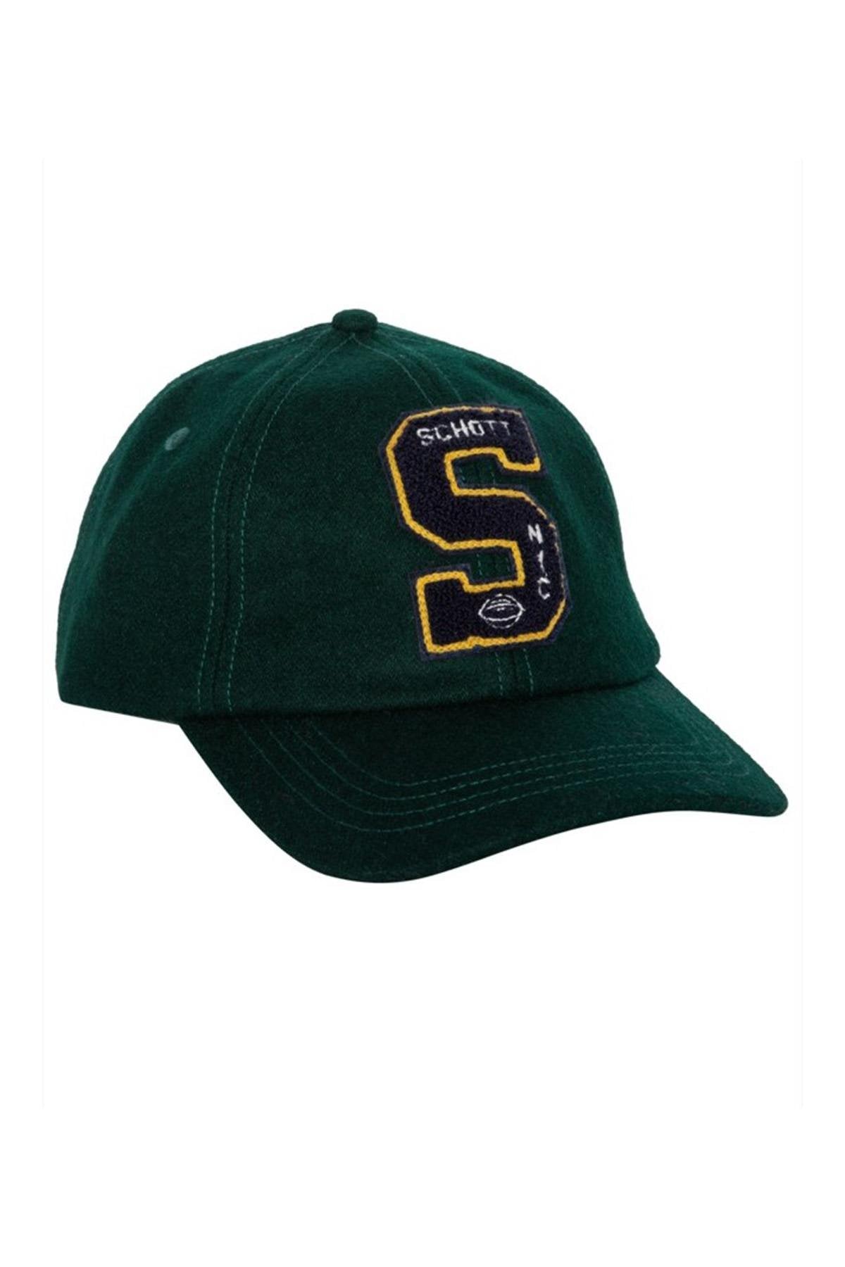 Men's dark green, yellow and blue cap - Image n°1