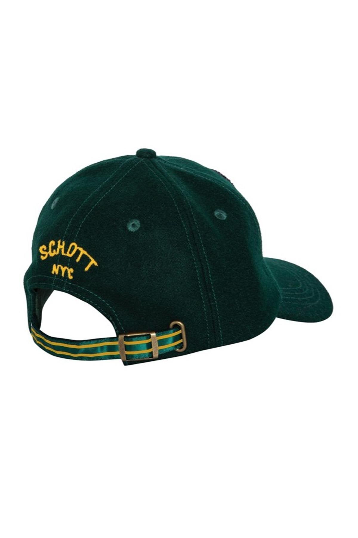 Men's dark green, yellow and blue cap - Image n°3