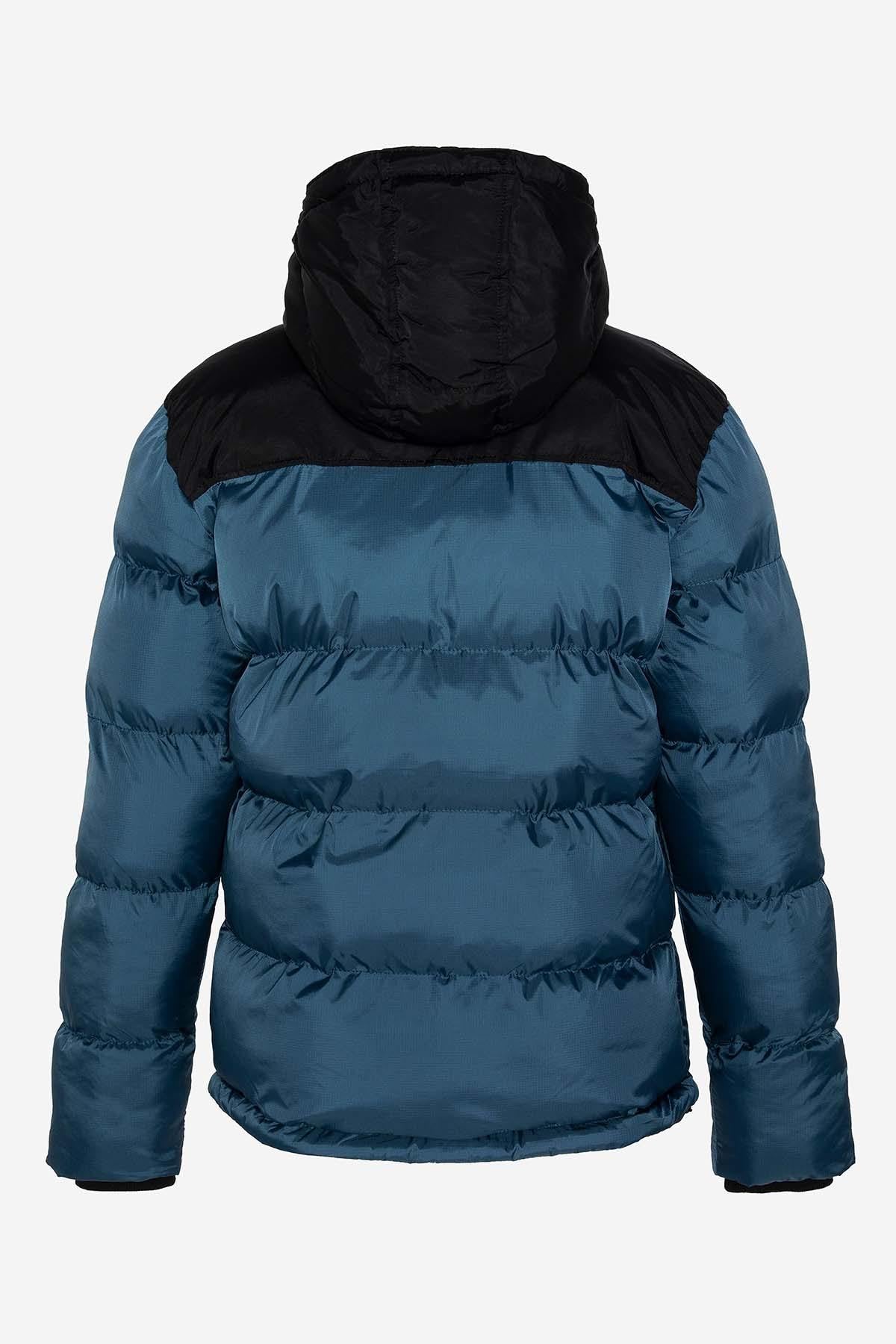 Men's steel blue down jacket - Image n°2