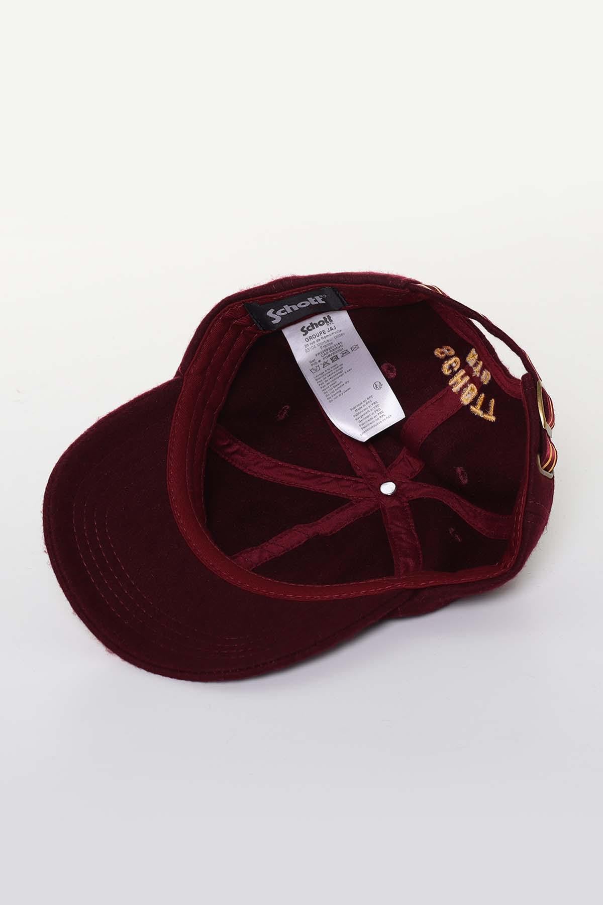 Men's burgundy cap - Image n°3