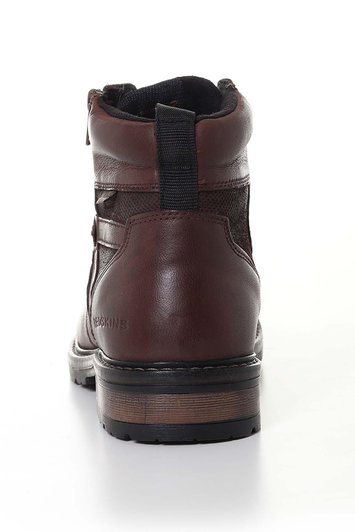 Men's brown leather boots - Image n°5