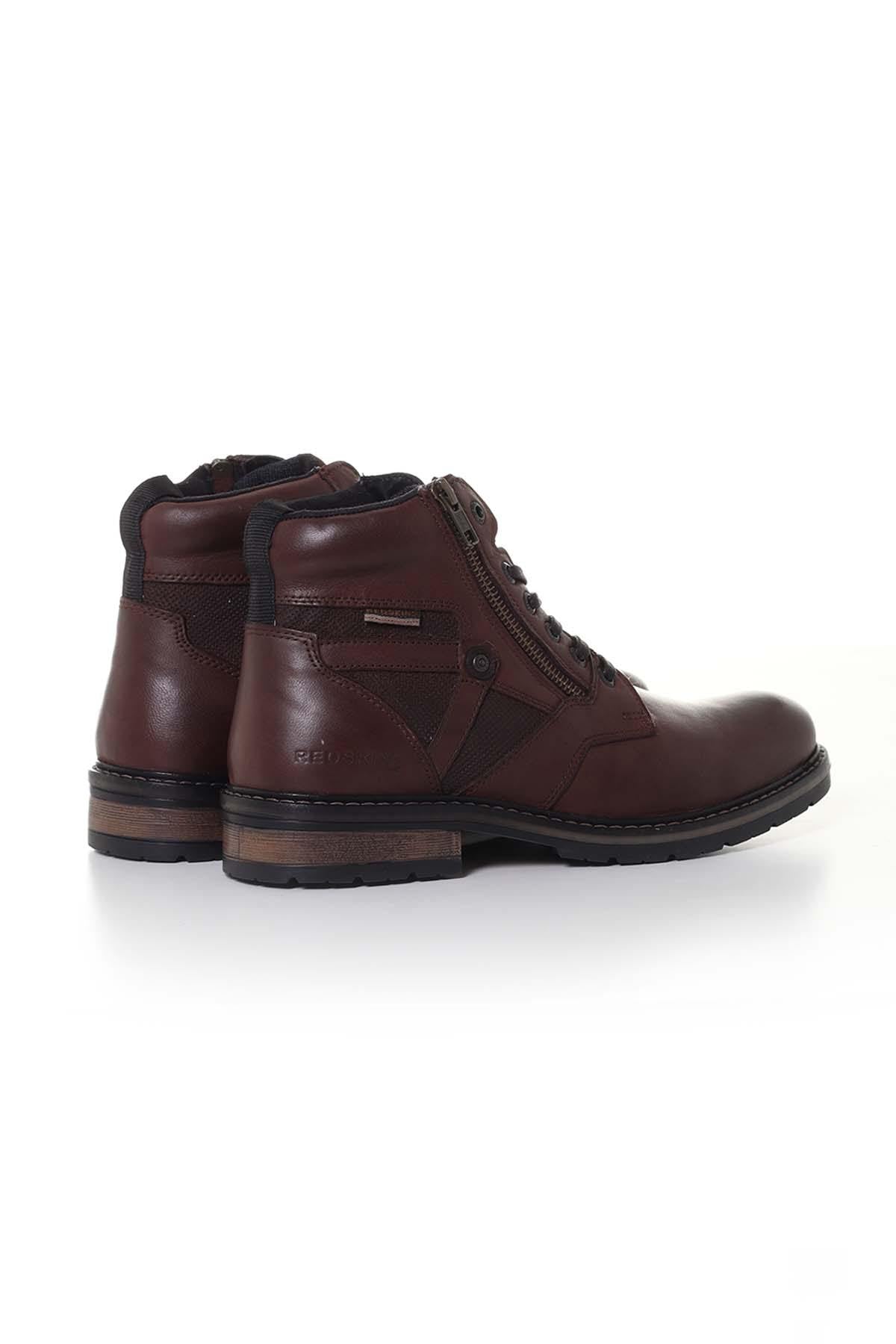 Men's brown leather boots - Image n°2