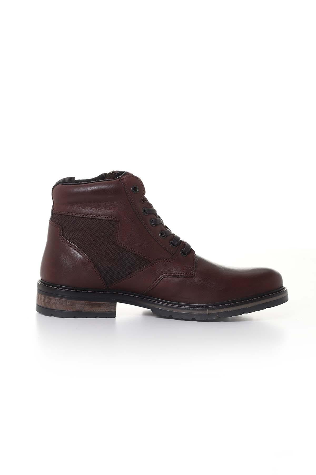 Men's brown leather boots - Image n°4