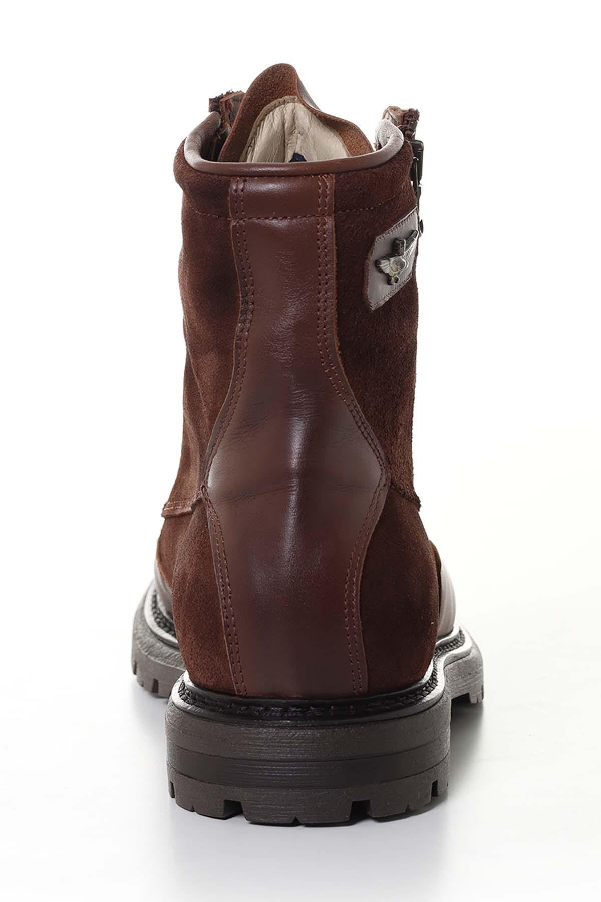 Men's brown leather boots - Image n°5