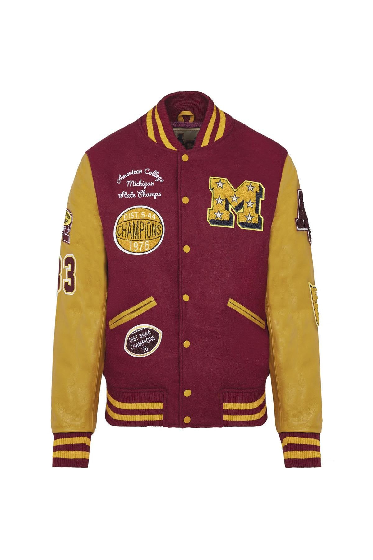 Red and yellow American teddy jacket - Image n°8