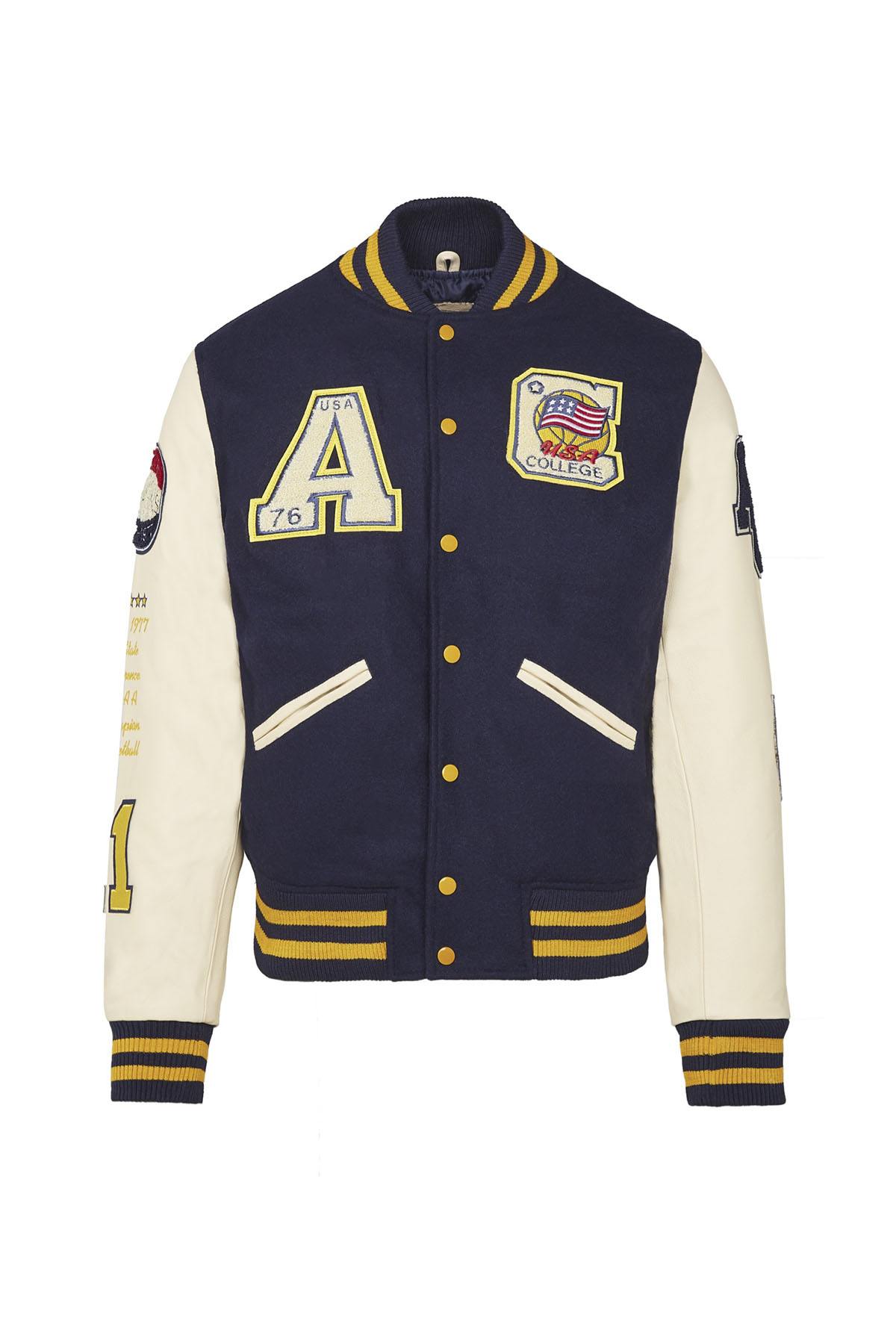 Navy blue USA teddy jacket - Image n°8