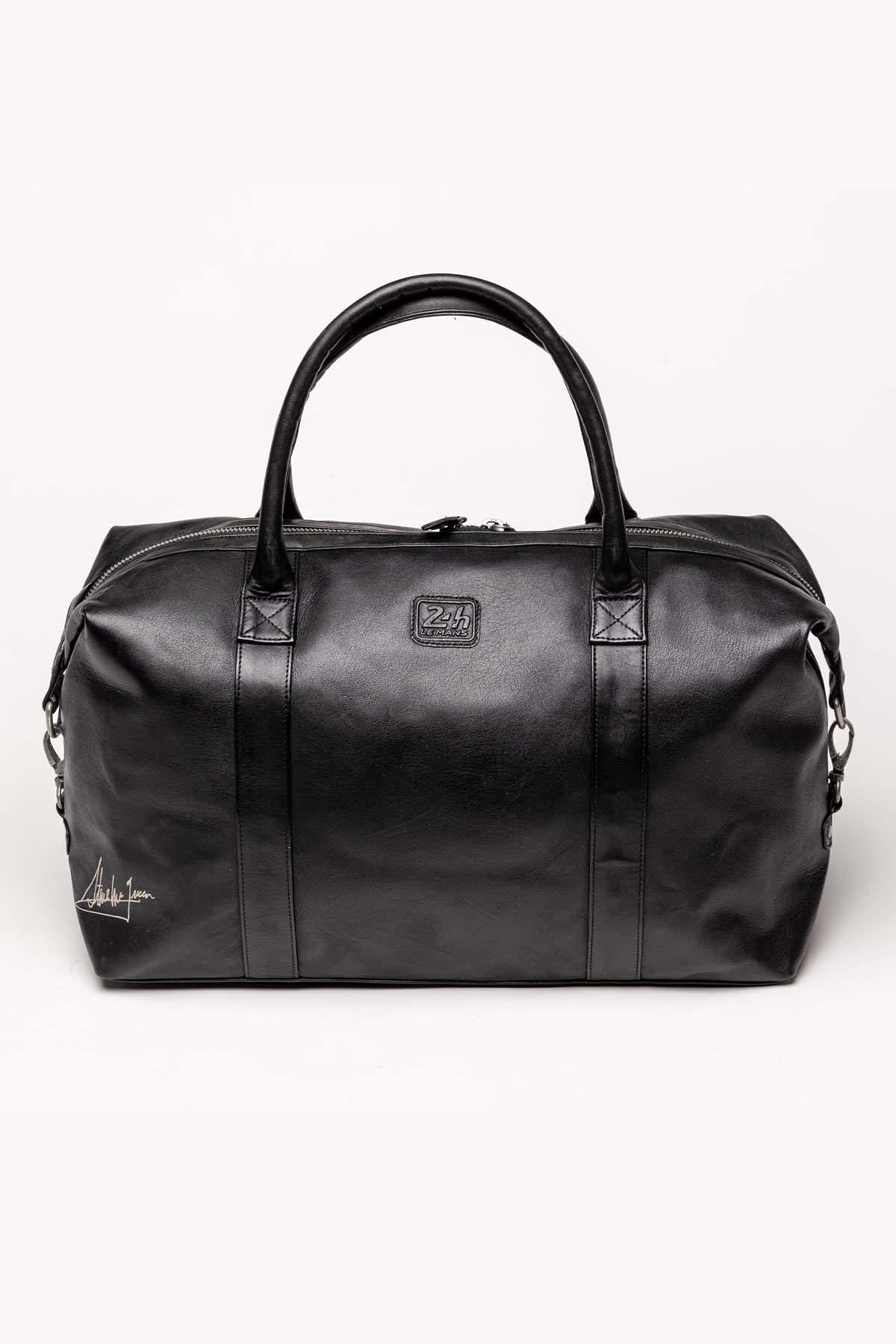 Black leather bag 48h format - Image n°2