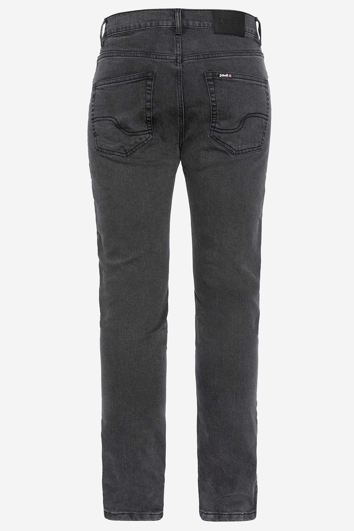 Men's gray slimfit cotton jeans - Image n°3