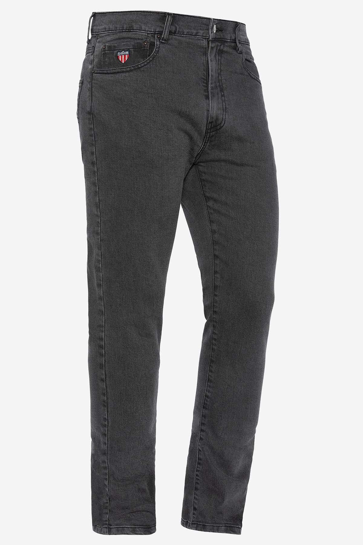 Men's gray slimfit cotton jeans - Image n°4