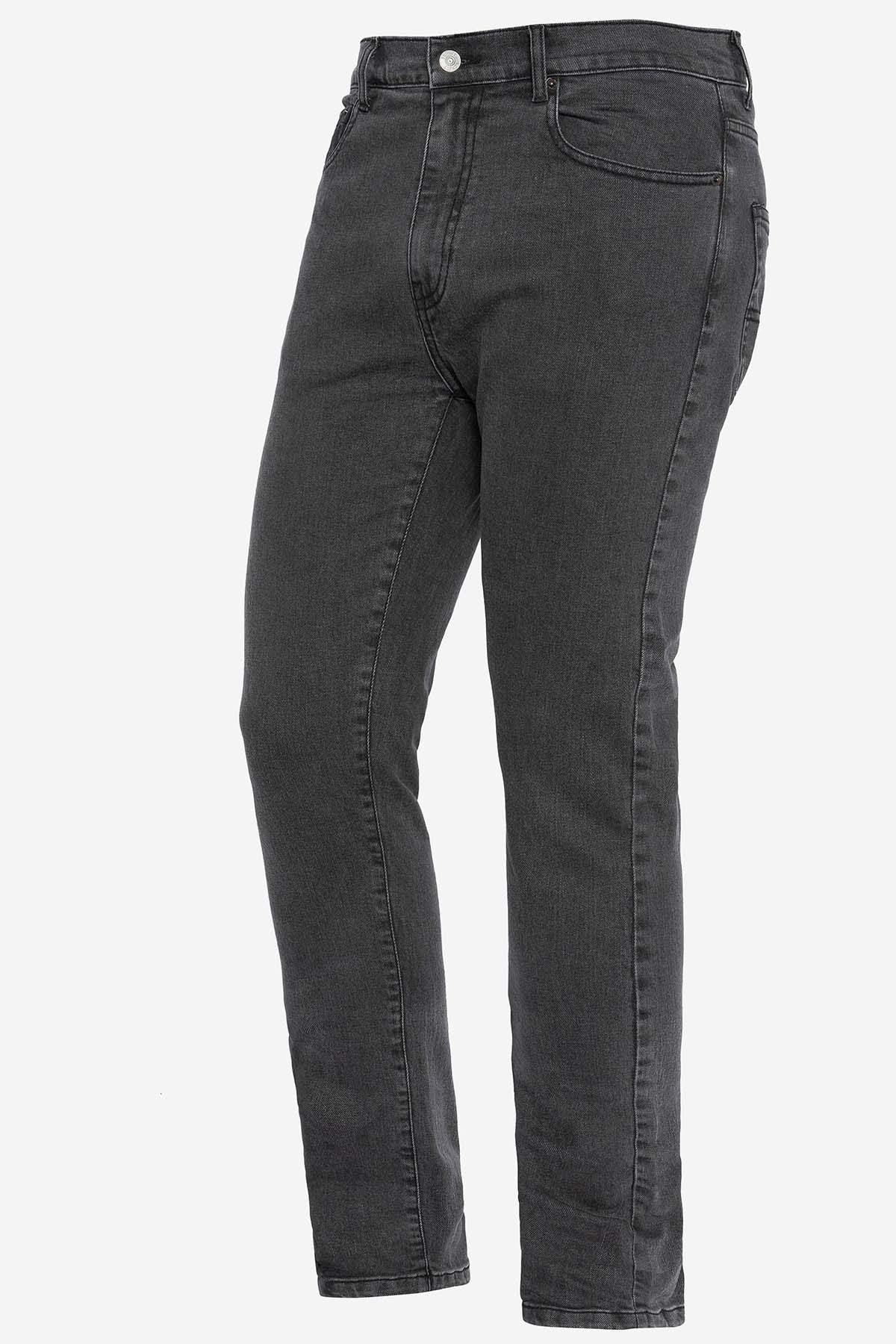 Men's gray slimfit cotton jeans - Image n°5