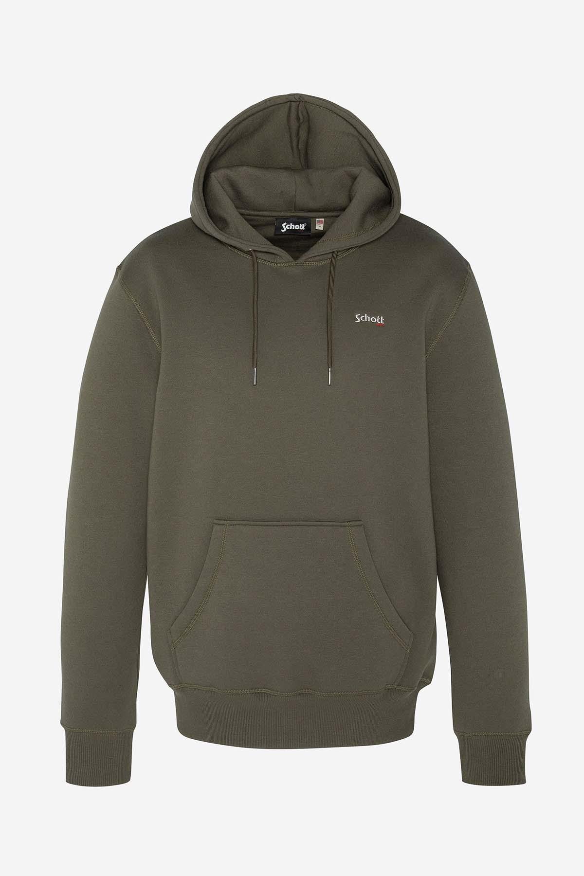 Men's khaki hoodie - Image n°4