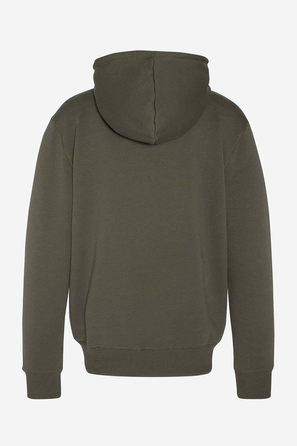 Men's khaki hoodie - Image n°5