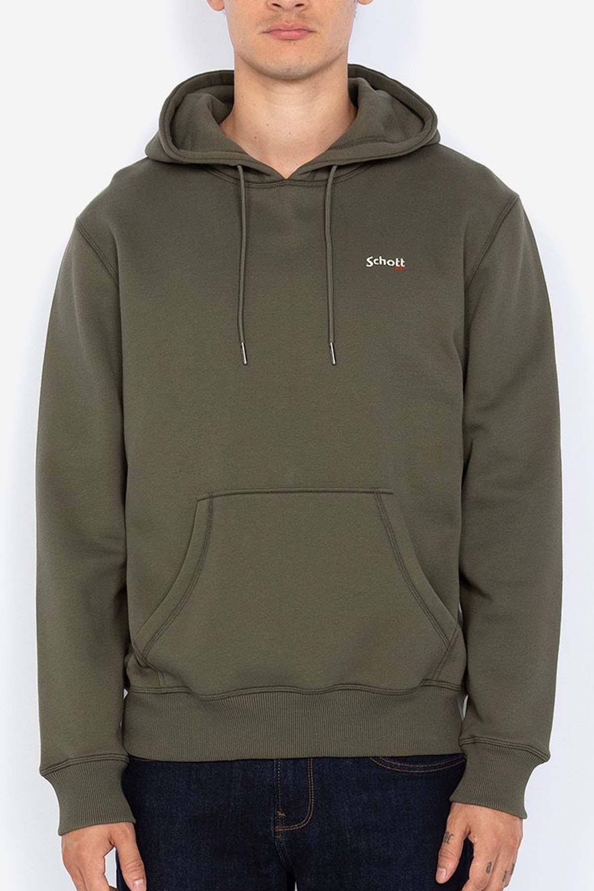 Men's khaki hoodie - Image n°3