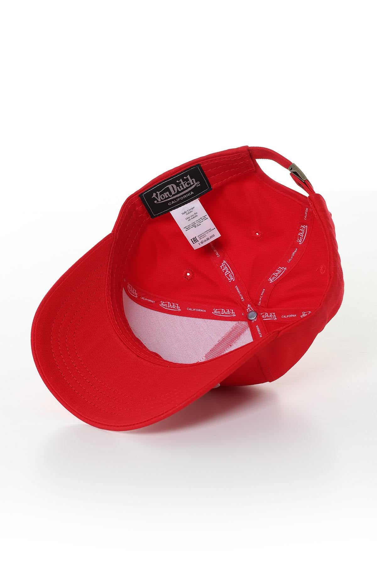 Red cap with white logo - Image n°3