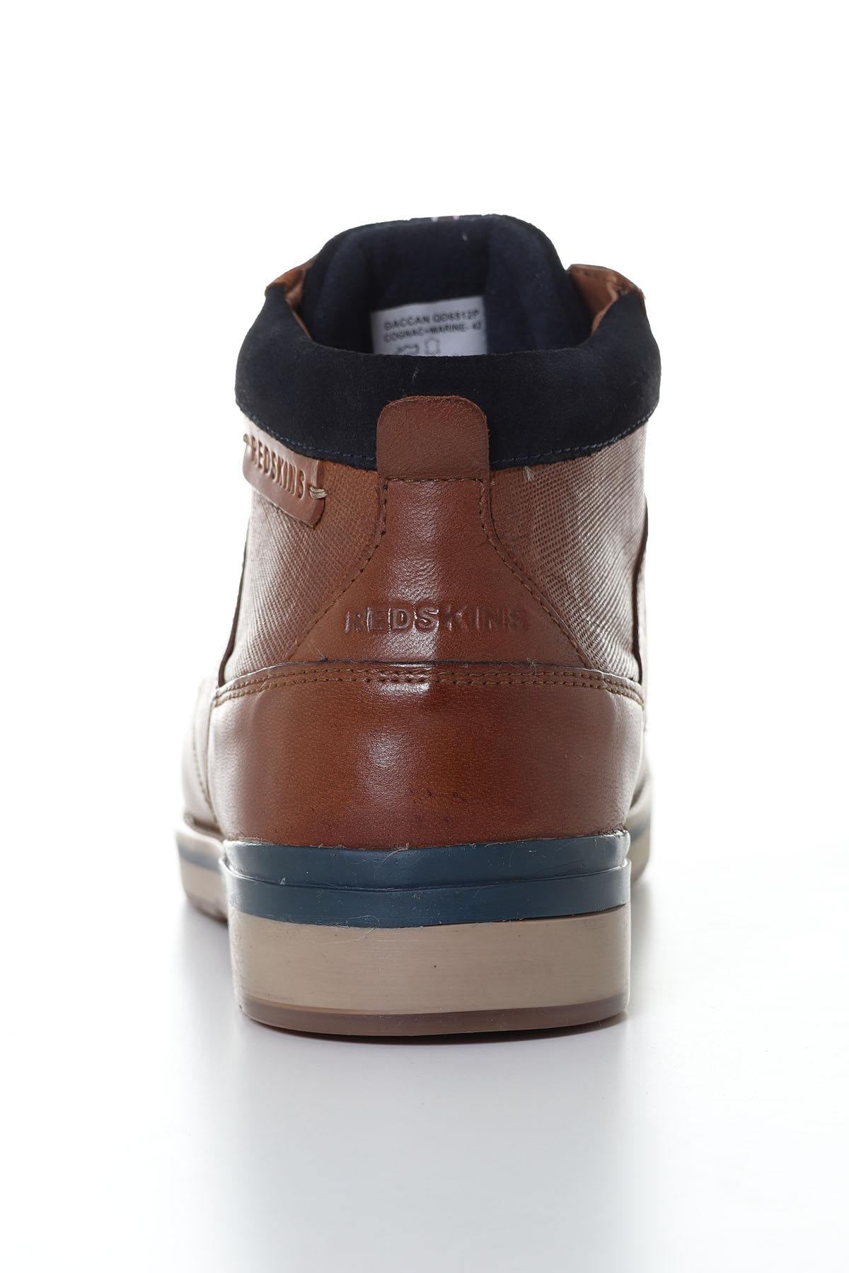 Coganc and navy leather boots for men - Image n°6