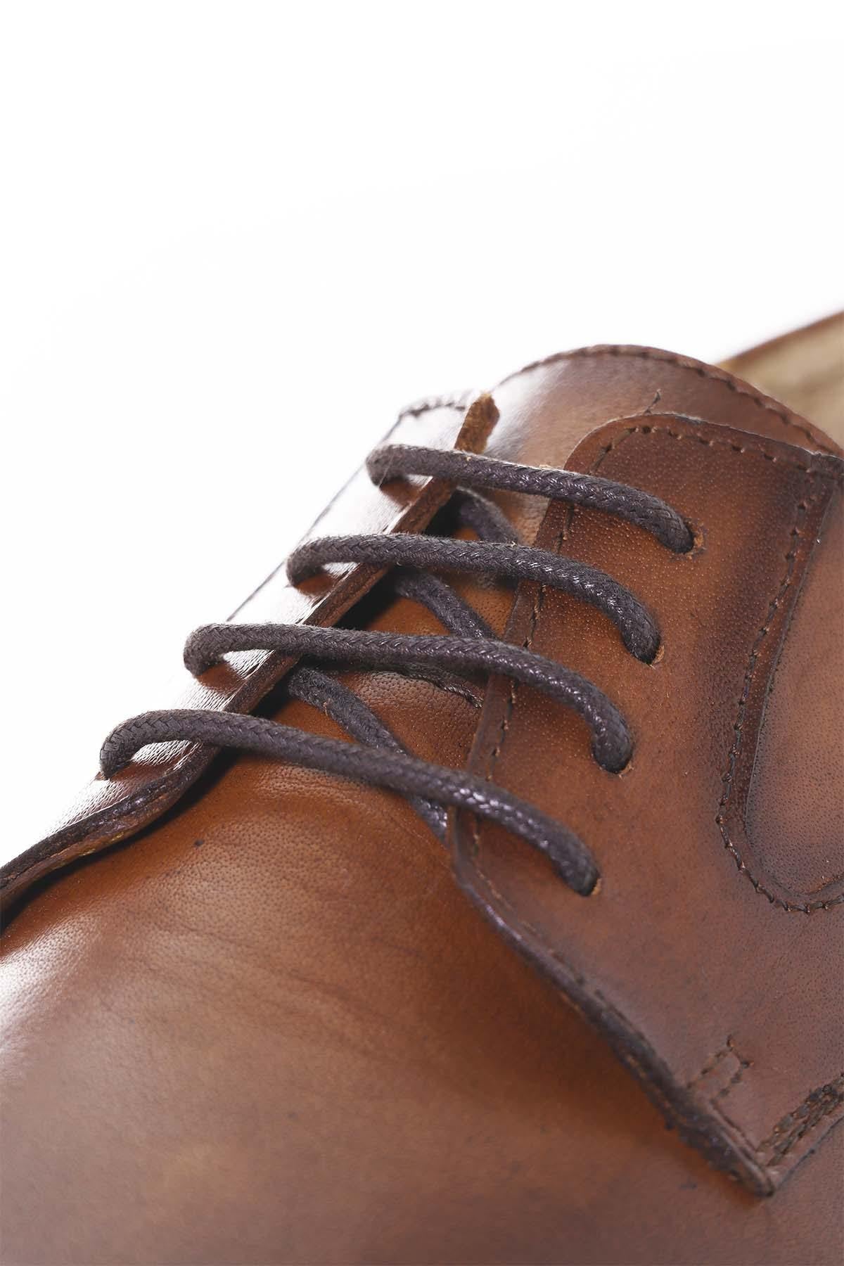 Cognac dress shoes for men - Image n°7