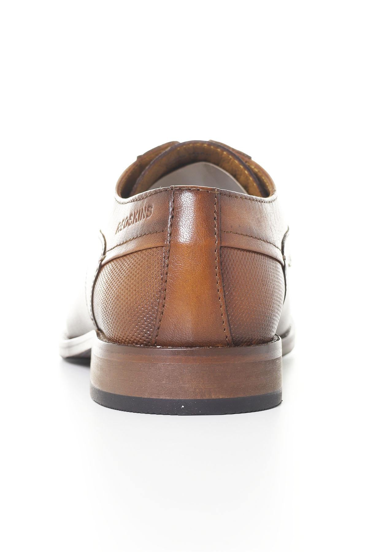 Cognac dress shoes for men - Image n°8