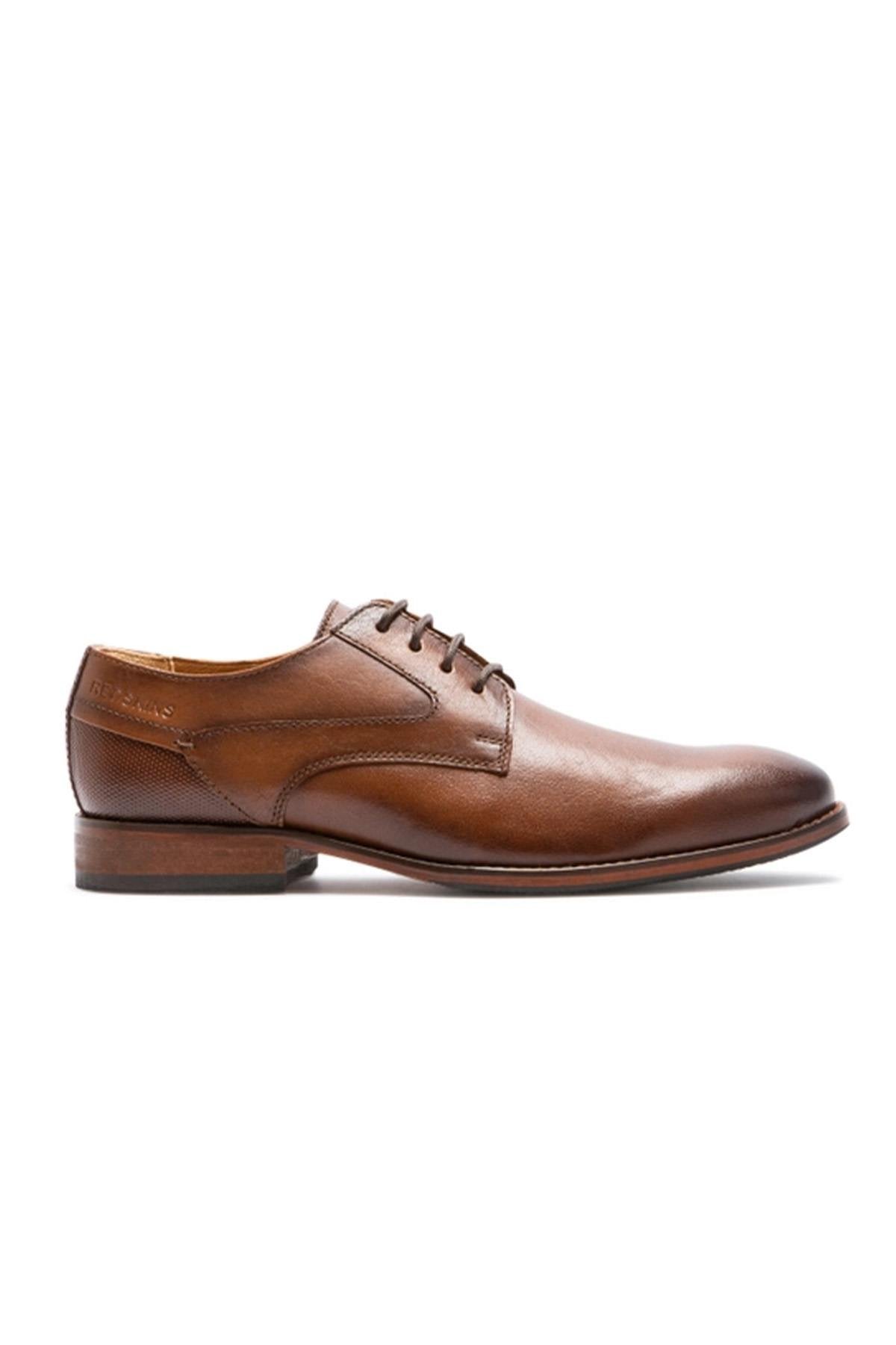 Cognac dress shoes for men - Image n°4