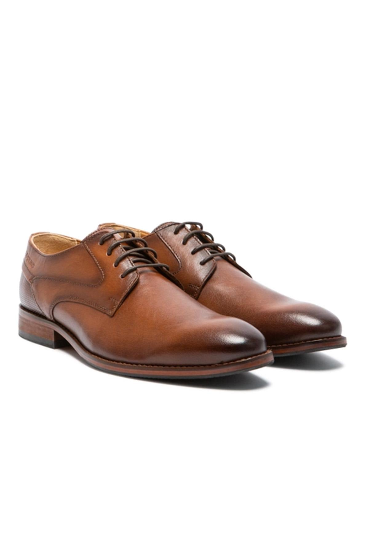 Cognac dress shoes for men - Image n°1