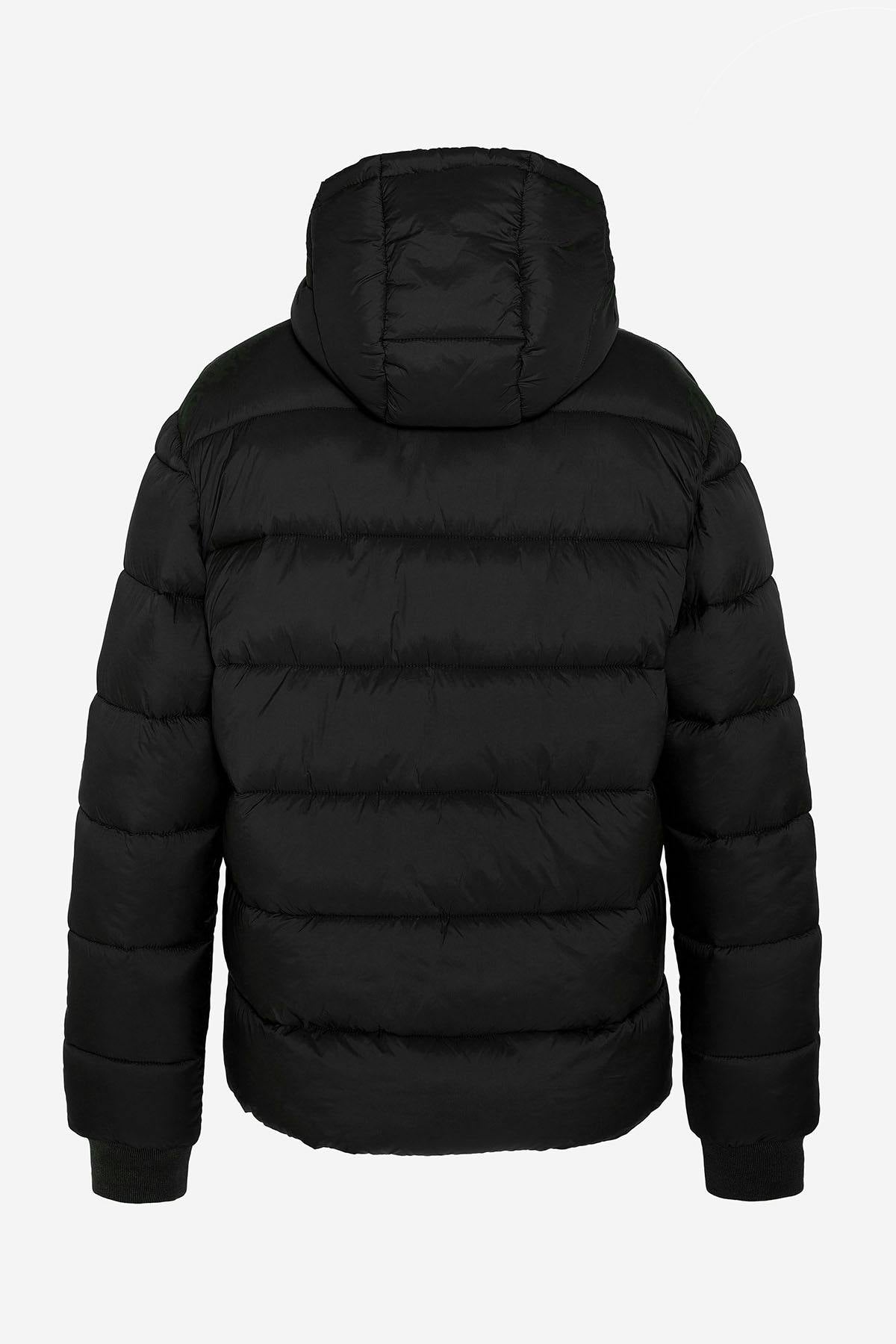 Black recycled nylon down jacket - Image n°8