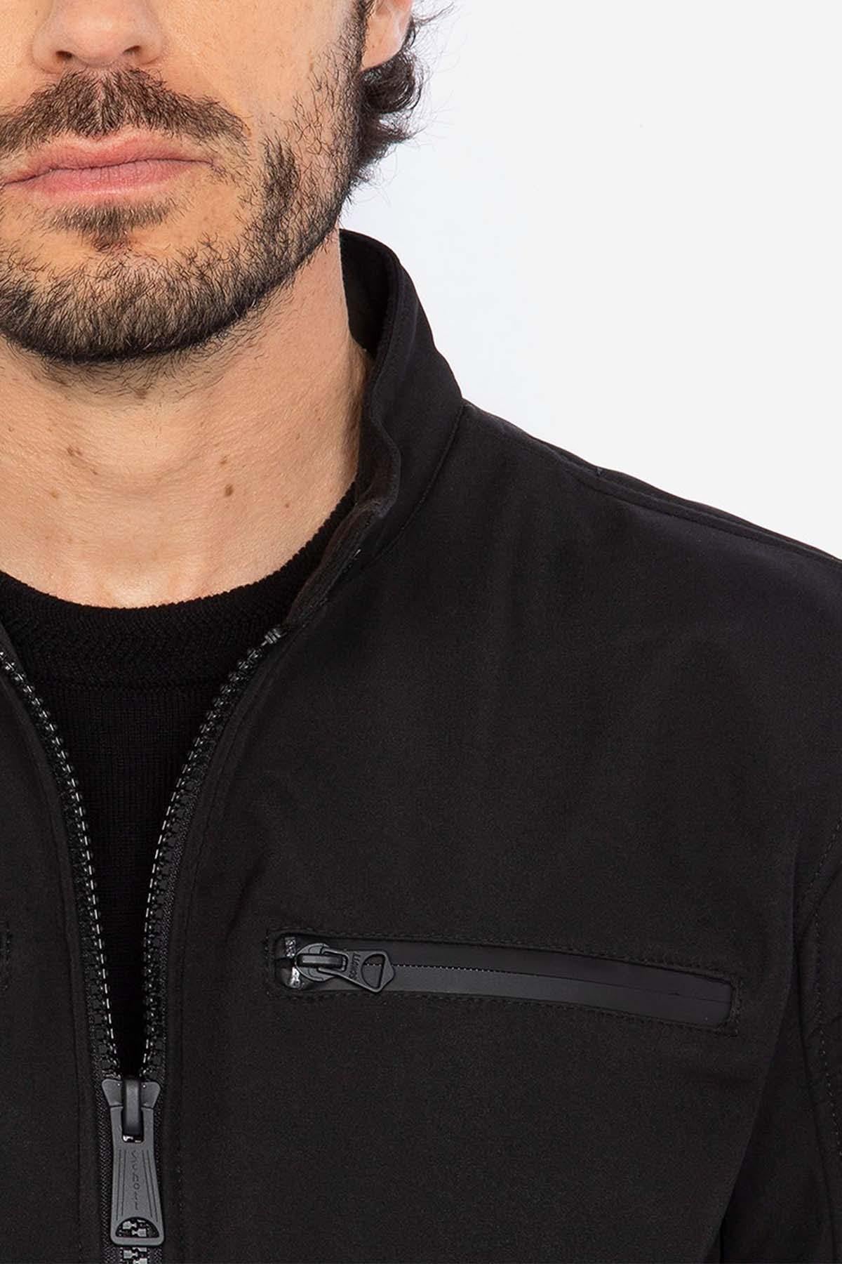 Black soft shell jacket for men - Image n°4