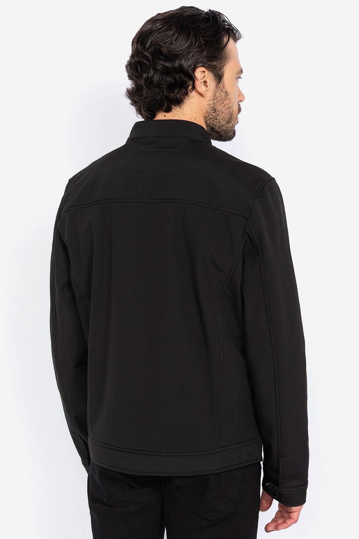 Black soft shell jacket for men - Image n°2