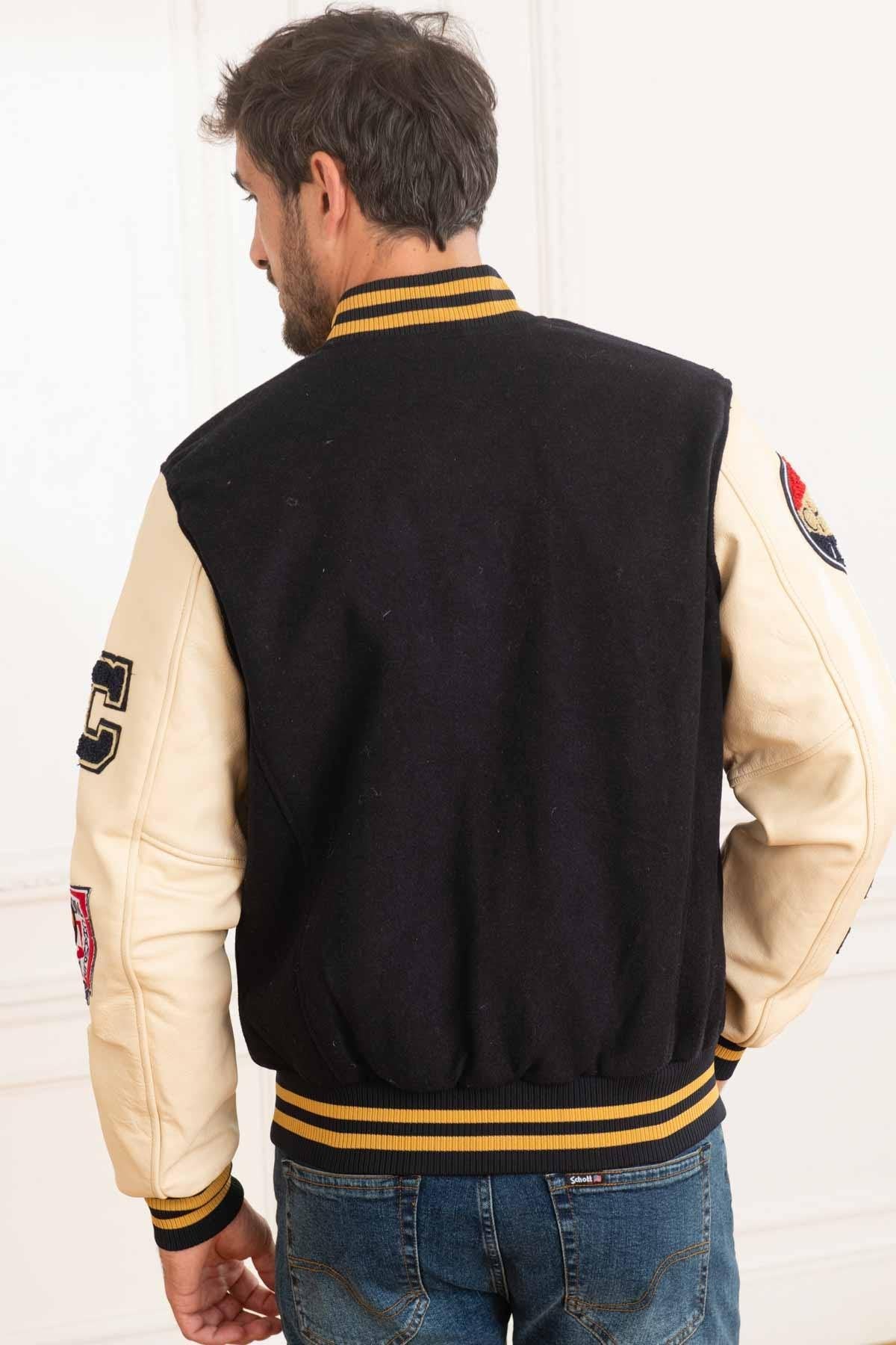 Navy blue USA teddy jacket - Image n°4