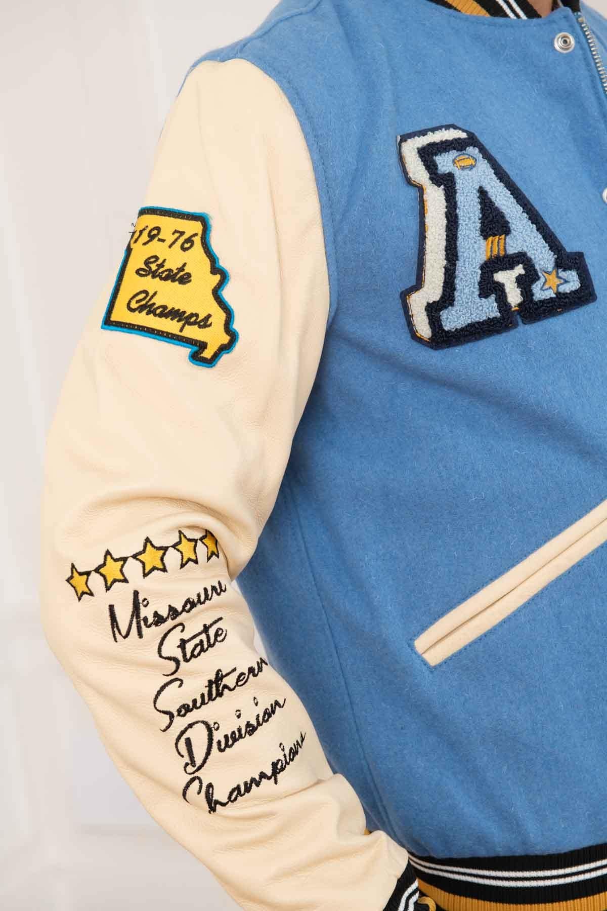 Light blue and white Varsity Teddy - Image n°10