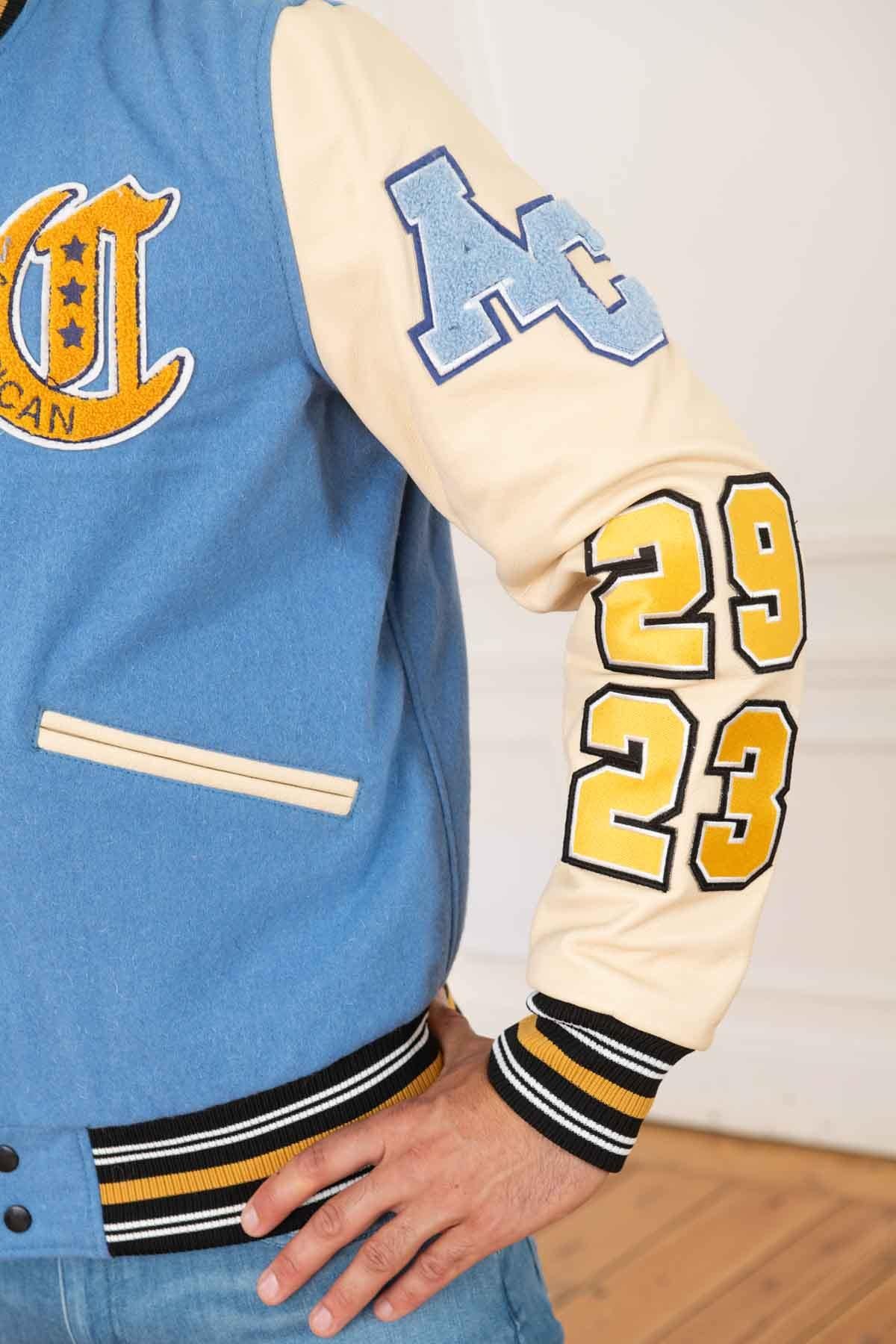 Light blue and white Varsity Teddy - Image n°12