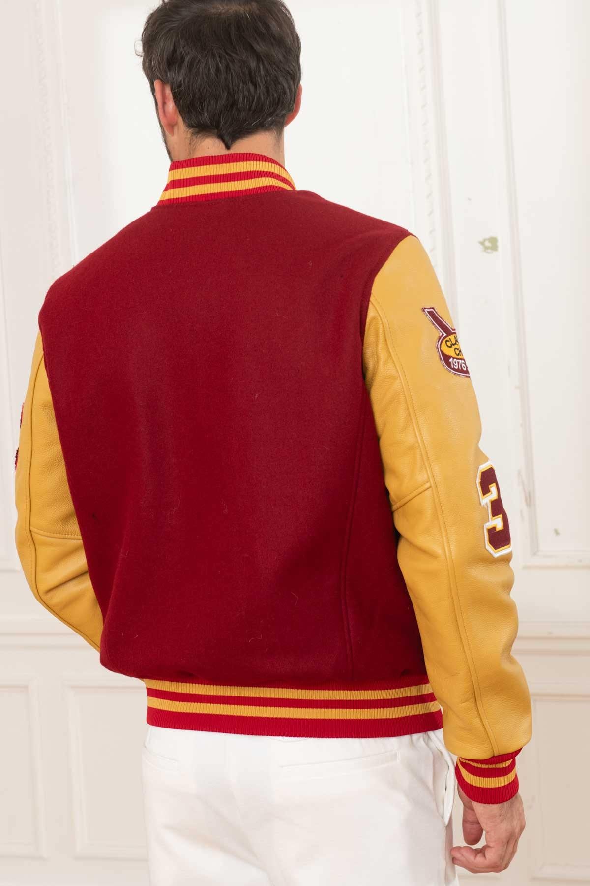 Red and yellow American teddy jacket - Image n°5