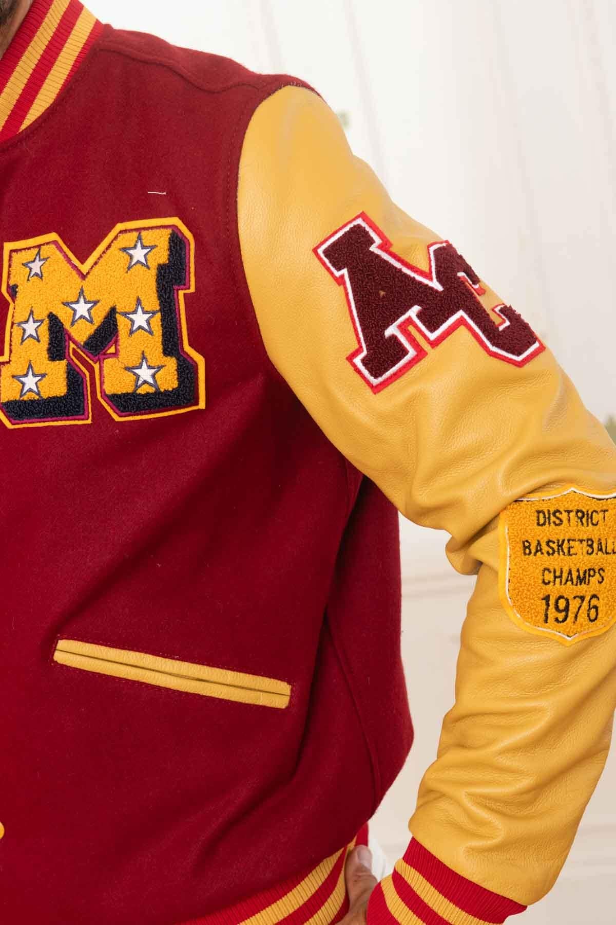 Red and yellow American teddy jacket - Image n°6