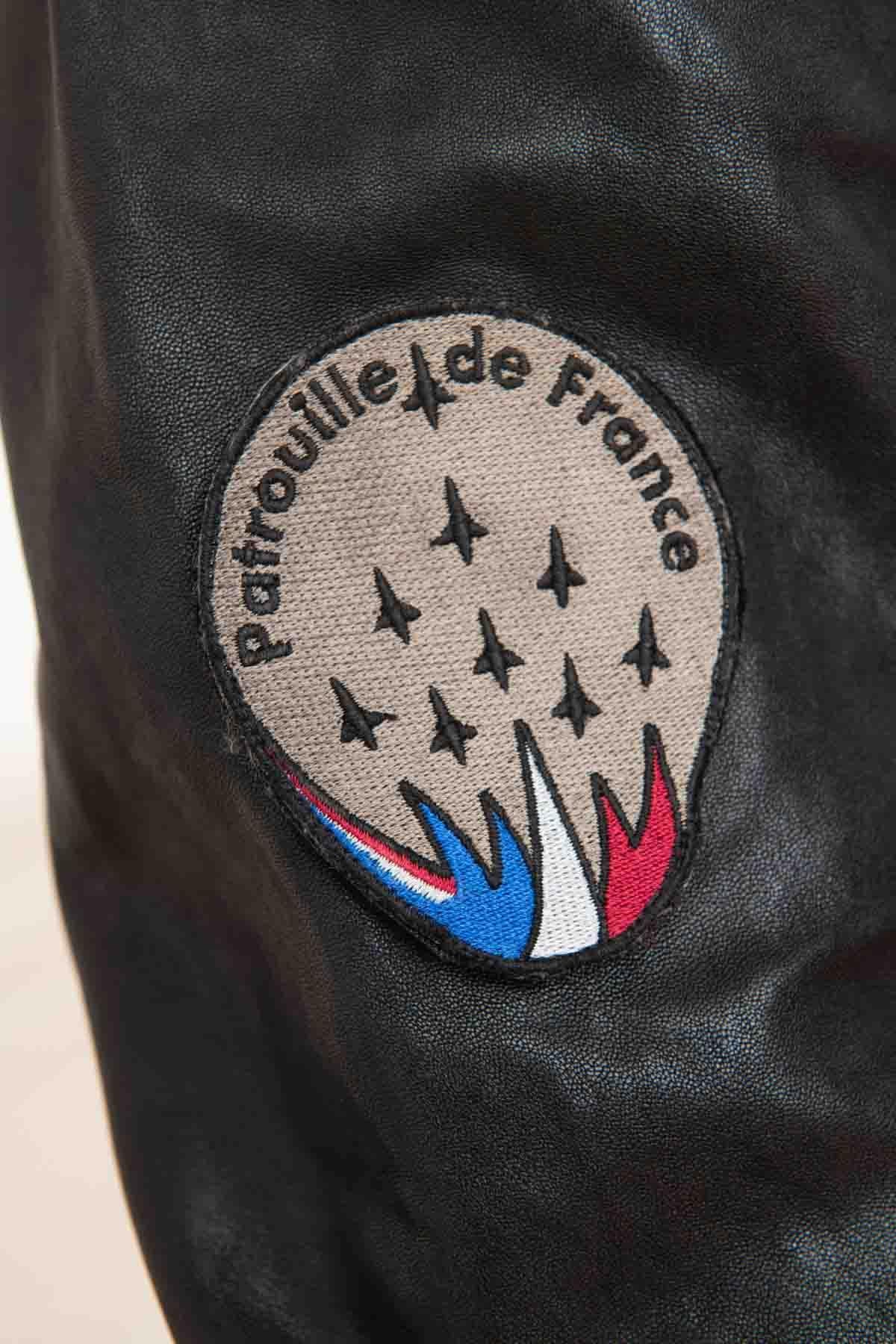 Men's black 70 years patrol de France bomber jacket - Image n°2