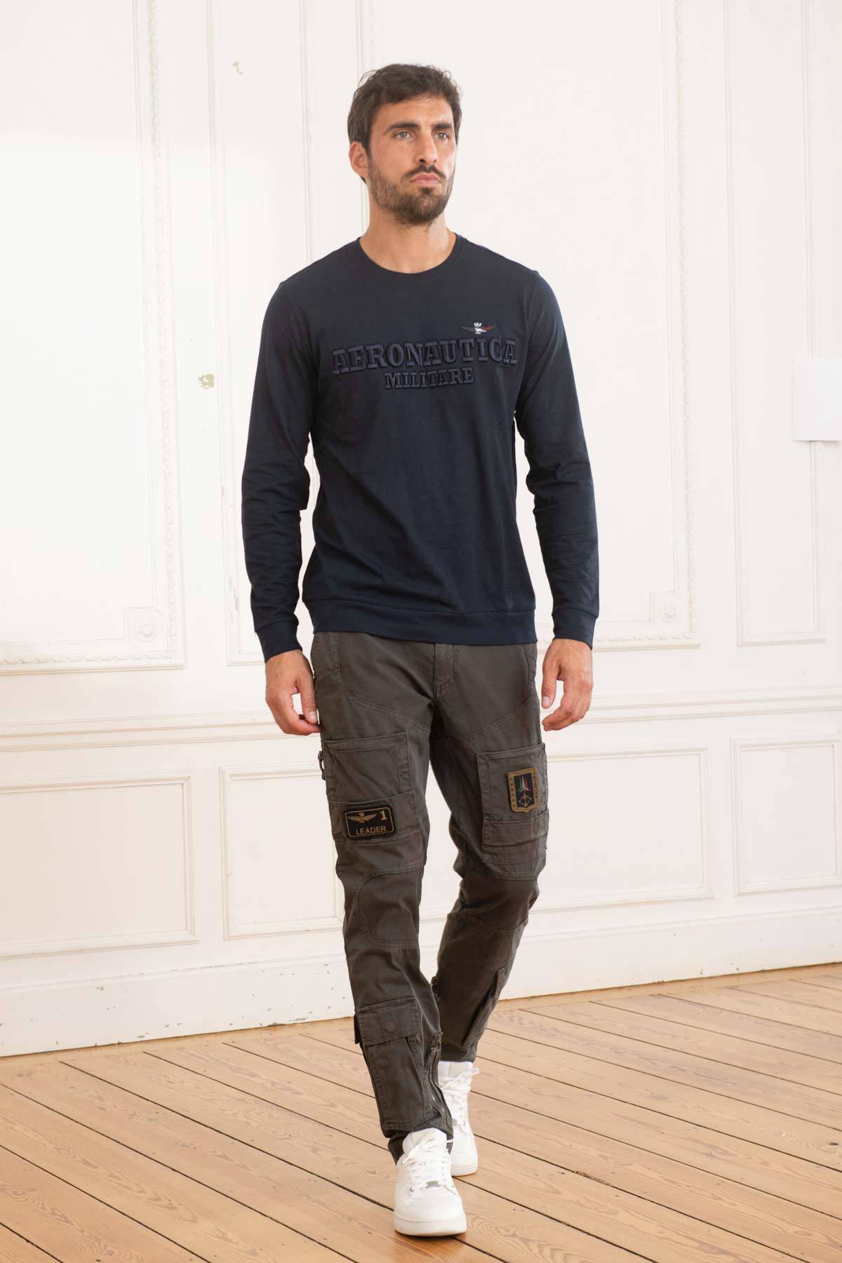 Men's khaki cargo pants - Image n°2