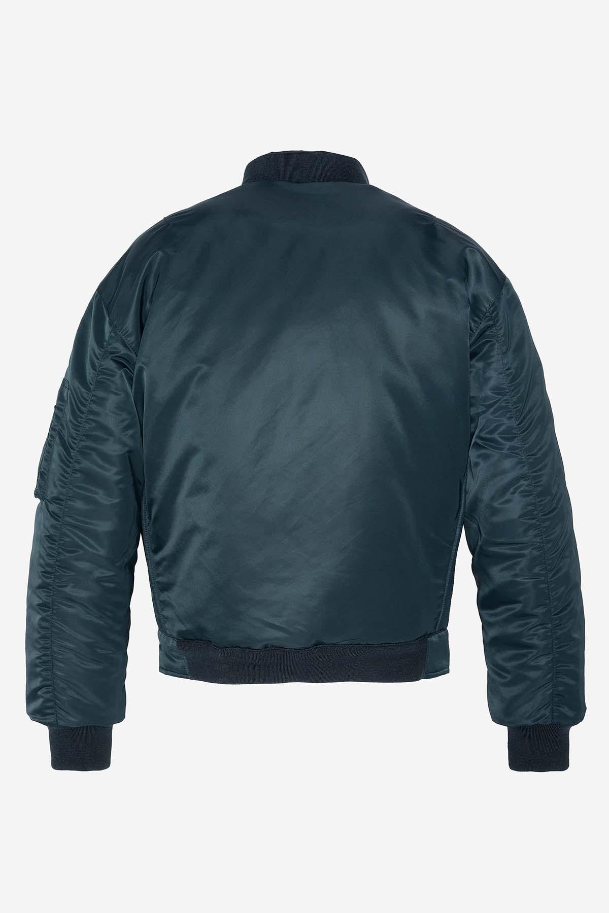 Bomber jacket with removable navy blue bib for men - Image n°11