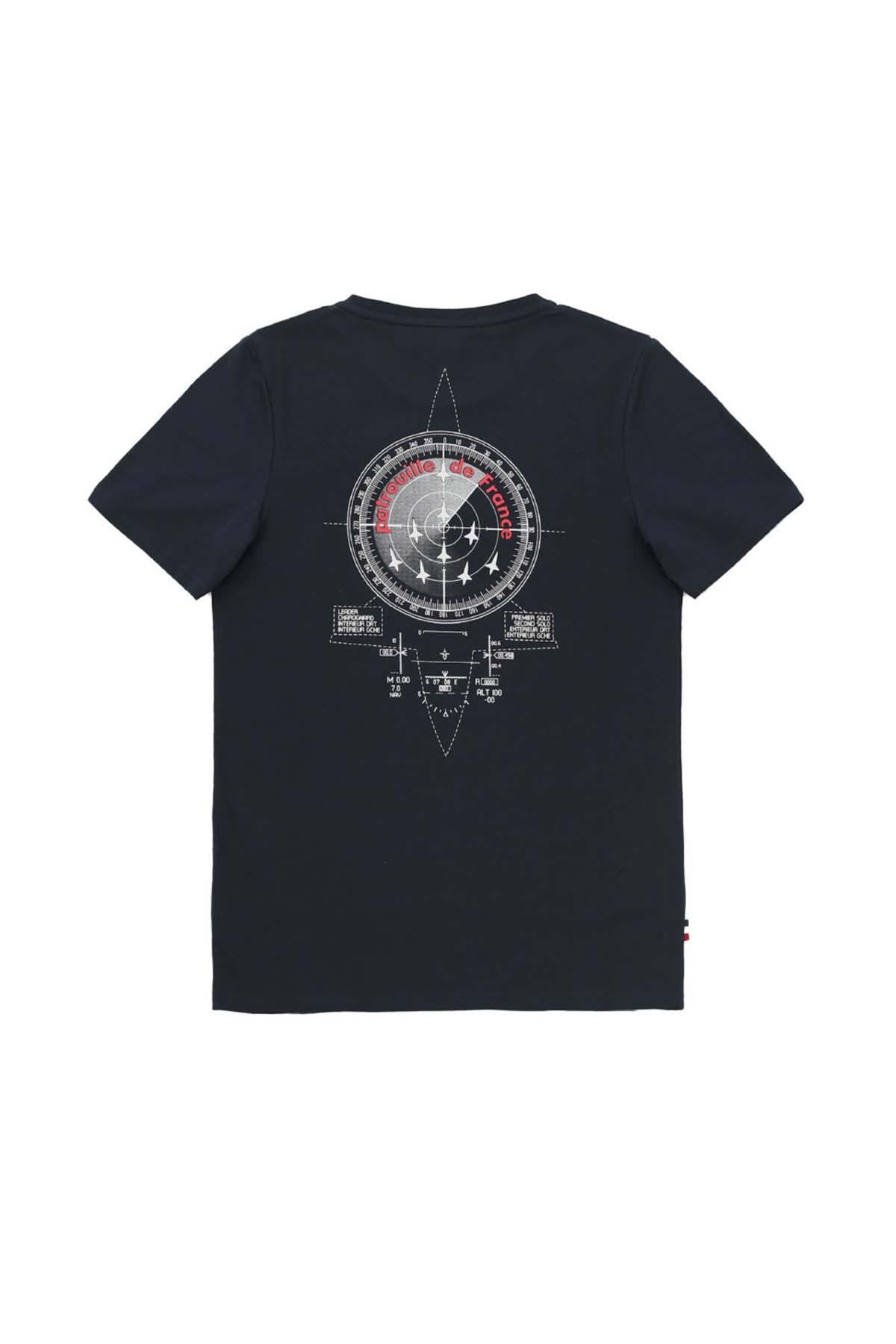 Cotton T-shirt with aviation compass motif - Image n°6