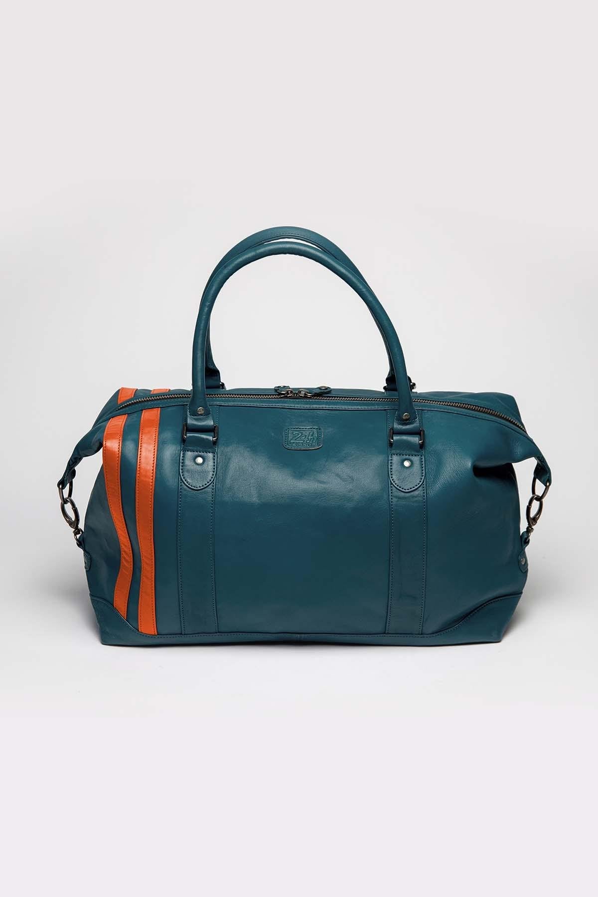 Royal blue and orange racing travel bag - Image n°2