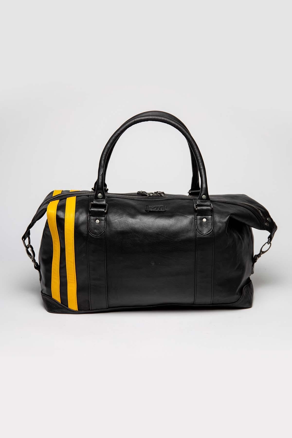 Black and yellow racing travel bag - Image n°3