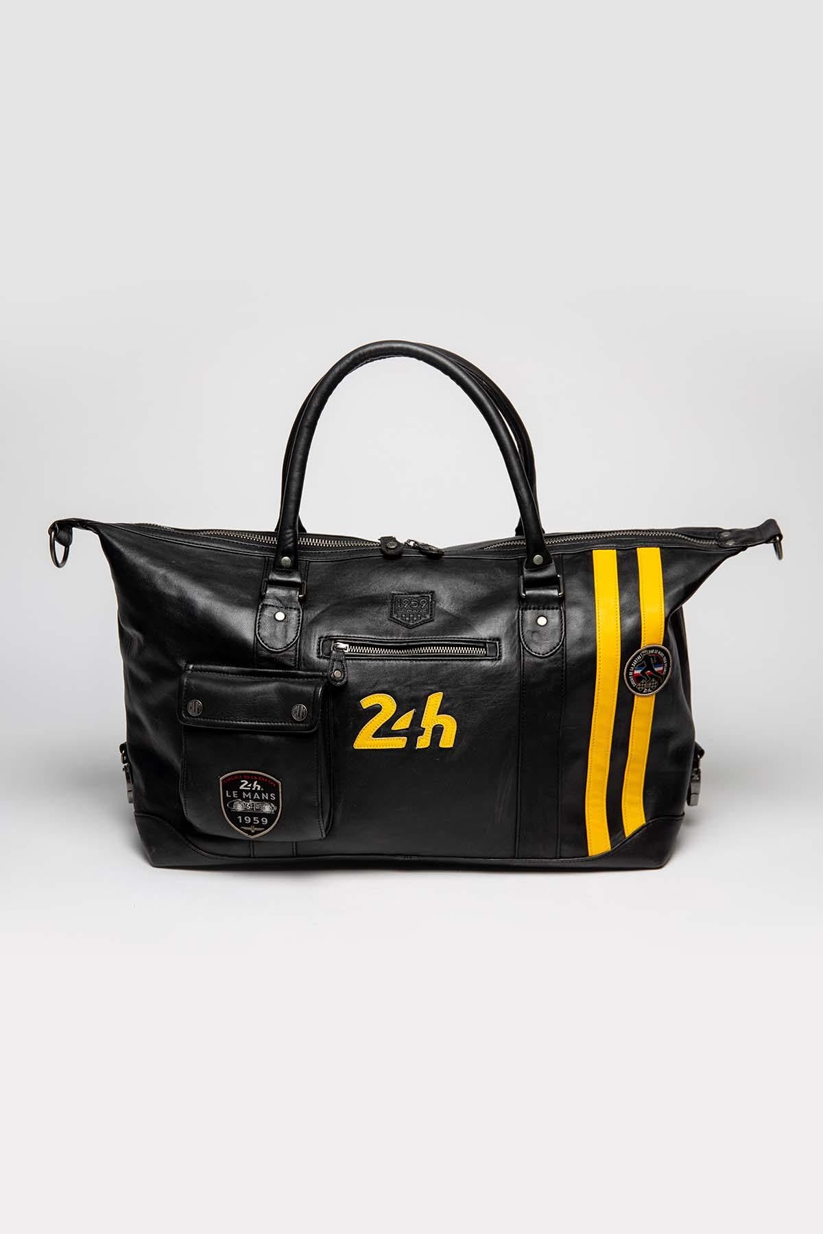 Black and yellow racing travel bag - Image n°1