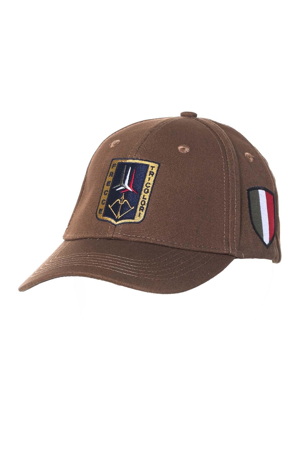 Khaki cap with patches - Image n°1