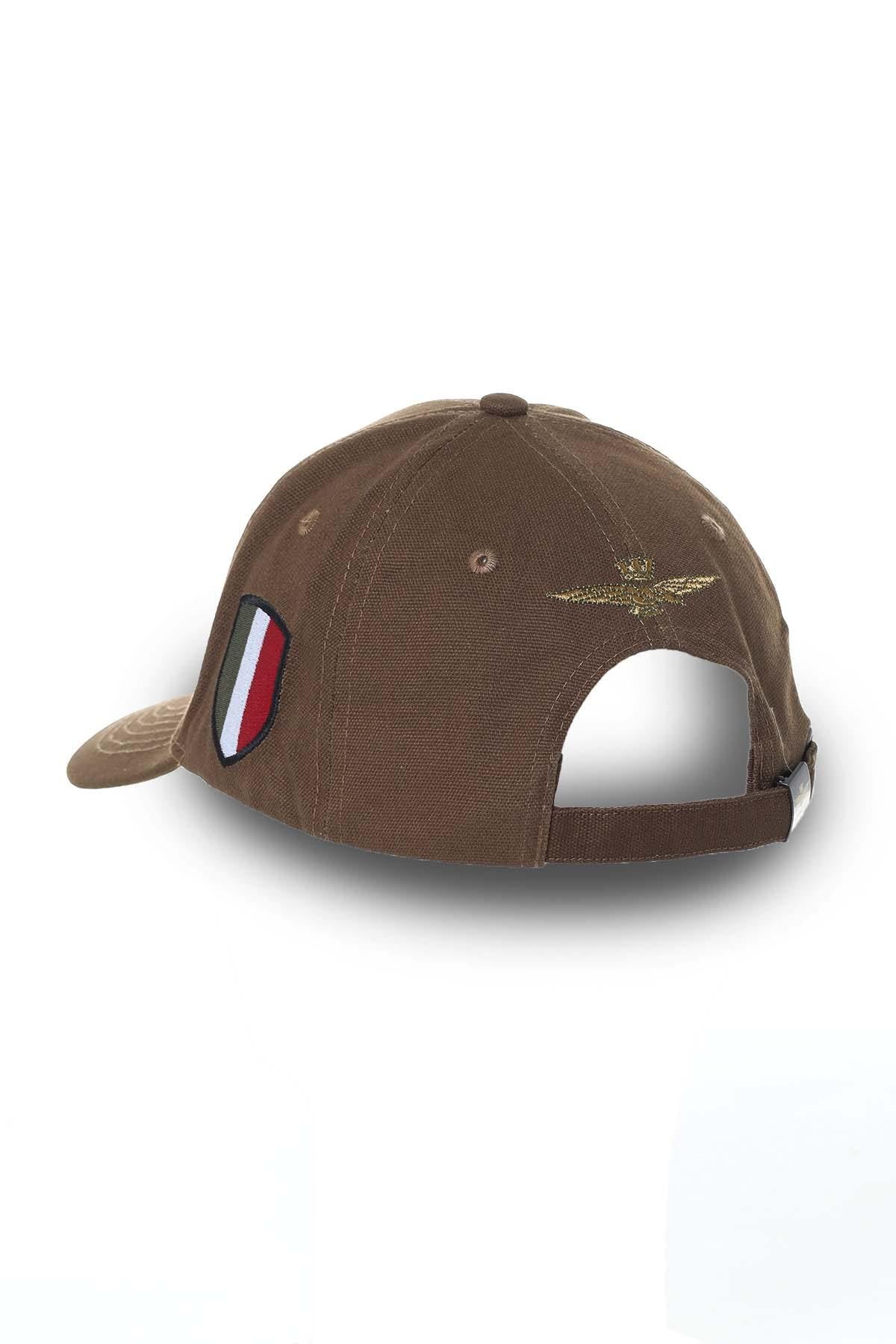 Khaki cap with patches - Image n°2