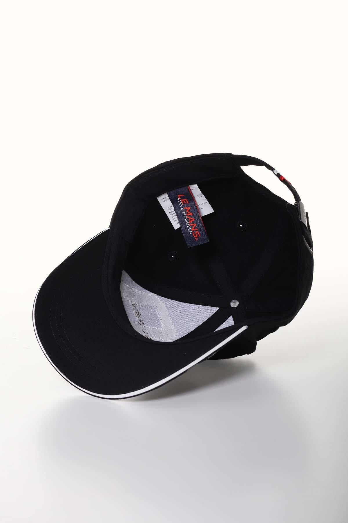 Black cotton cap embroidered number 20 - Image n°3