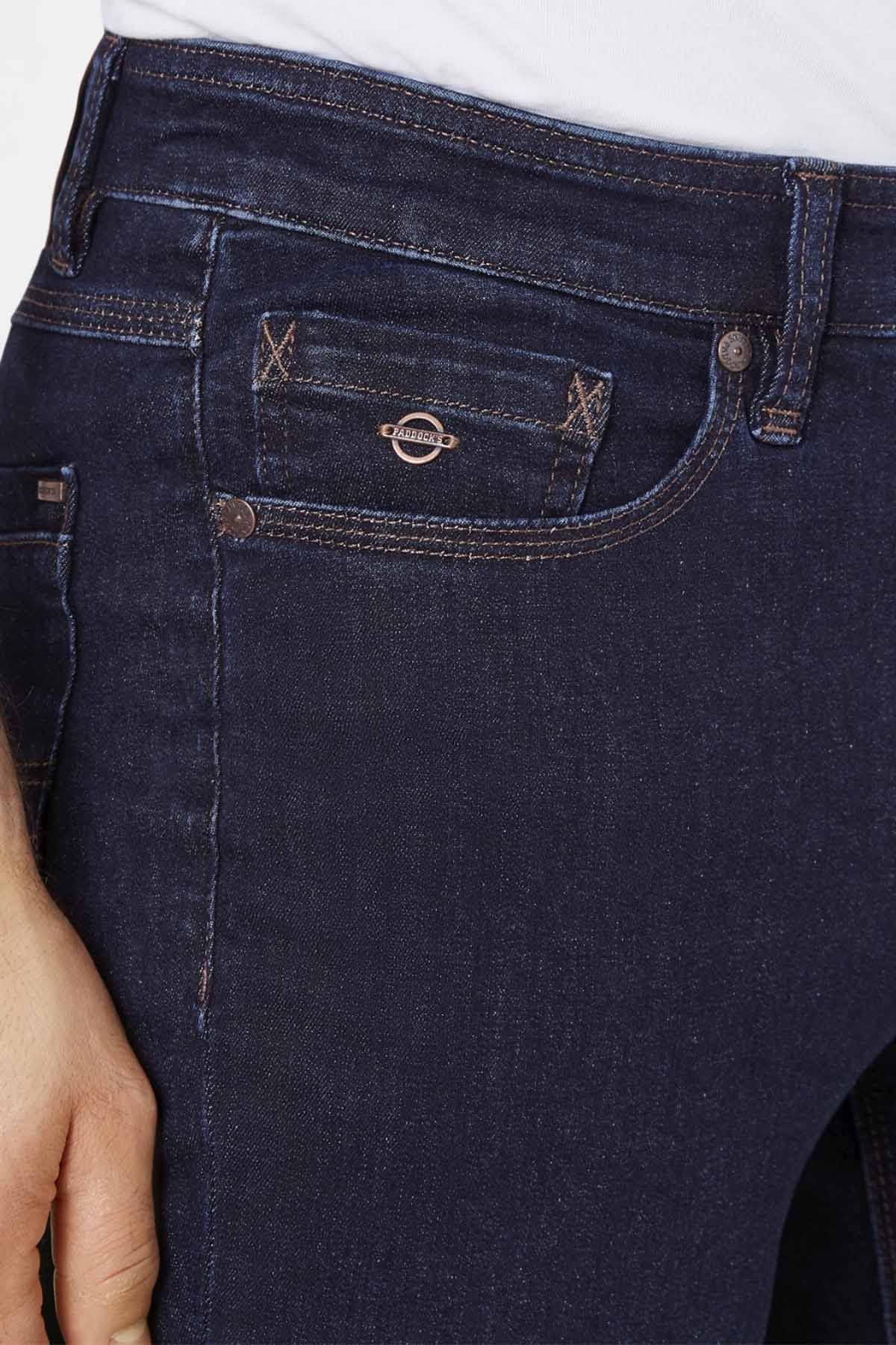 Classic slim fit cotton jeans for men - Image n°3