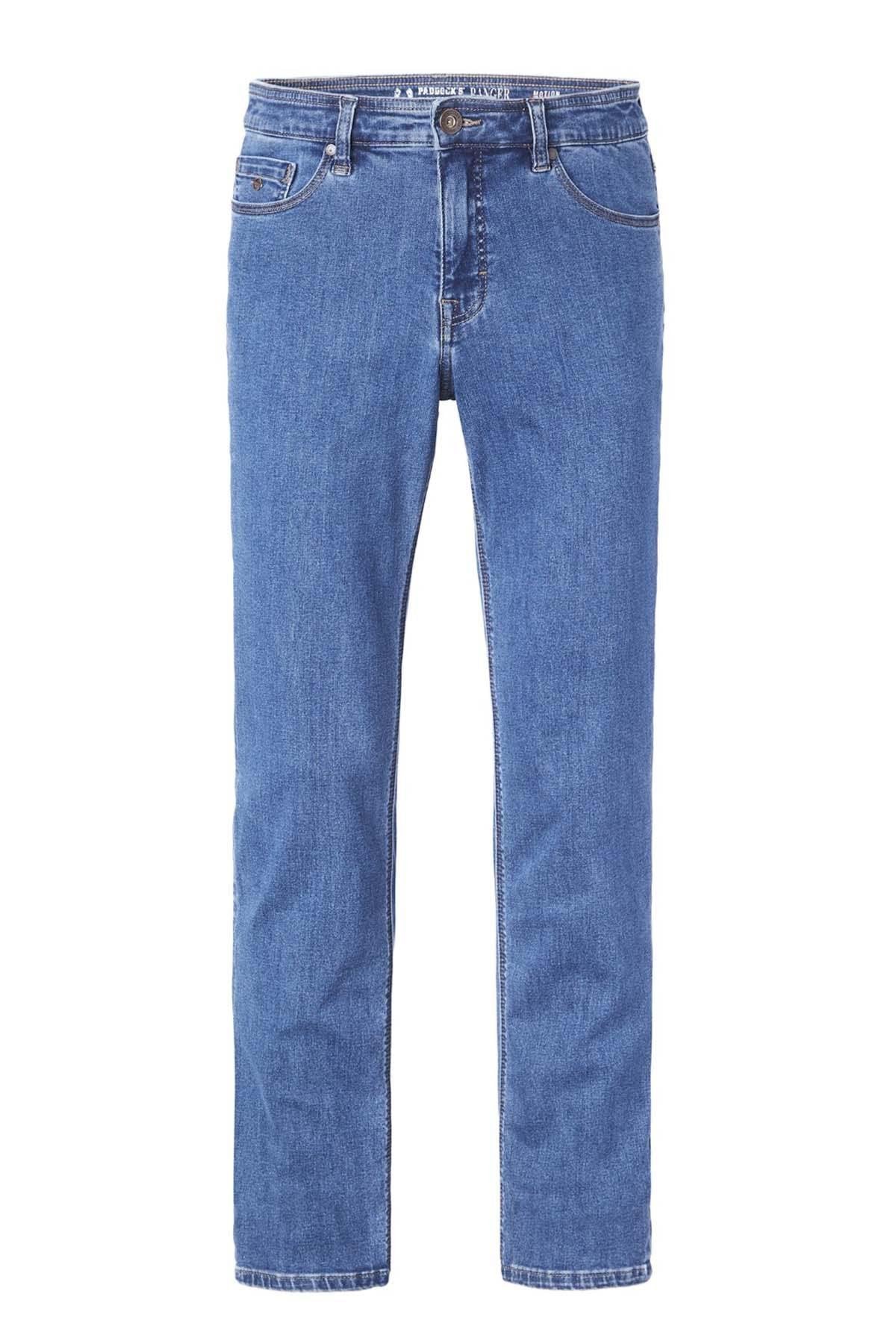 Classic slim fit cotton jeans for men - Image n°3