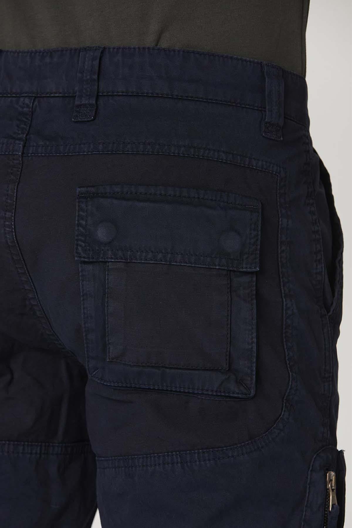 Dark blue aviator/astronaut style pants for men - Image n°6