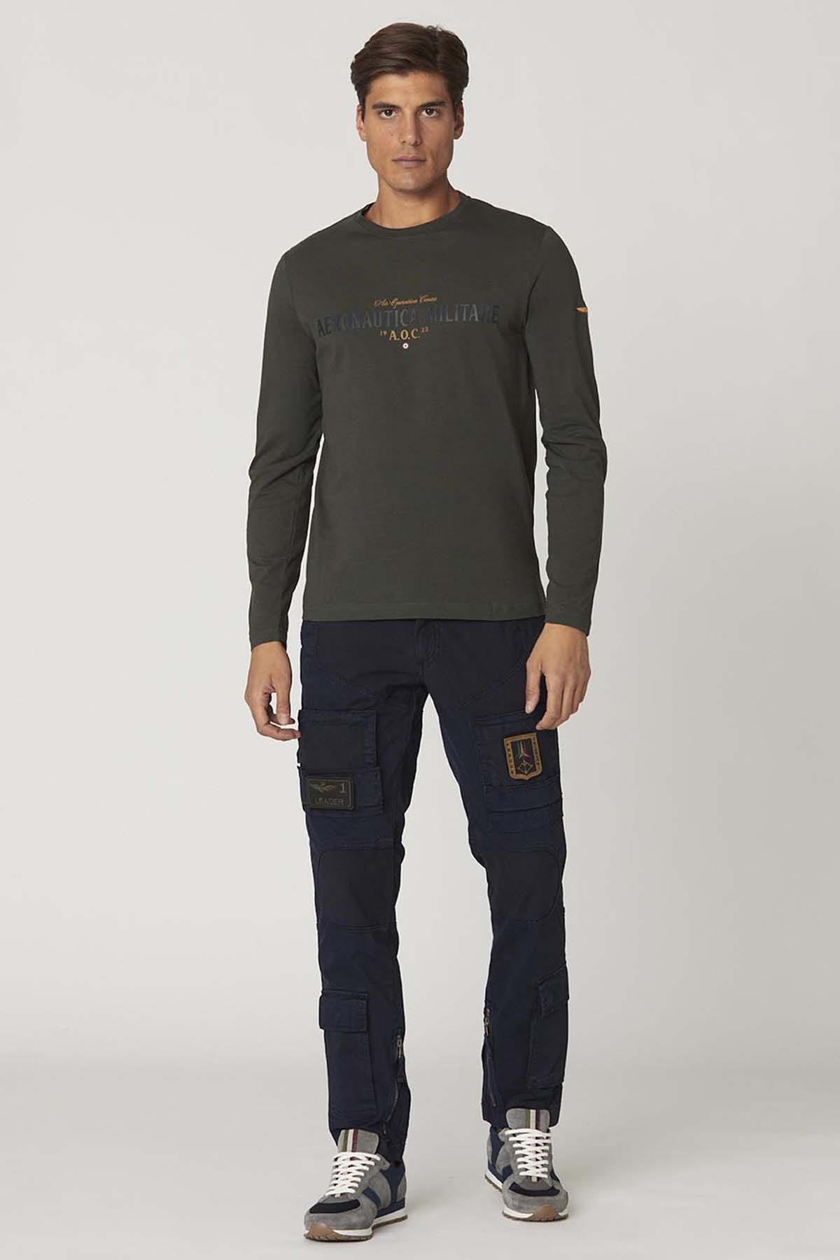 Dark blue aviator/astronaut style pants for men - Image n°3